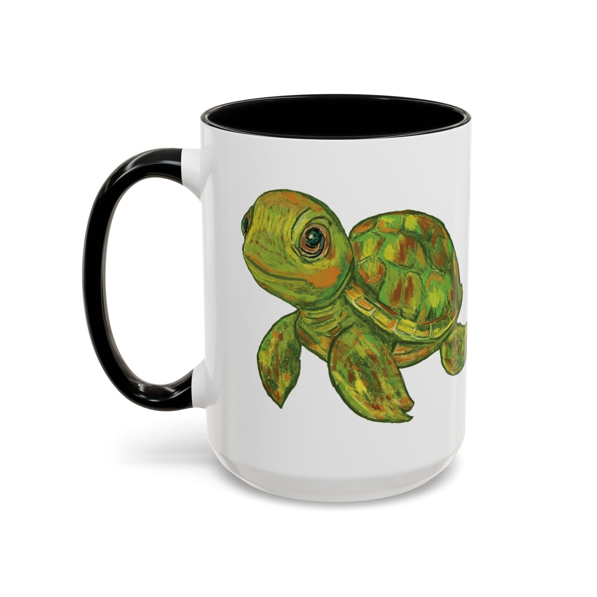 Shelly Sea Turtle Coffee Mug (11oz & 15oz) - Blue Cava