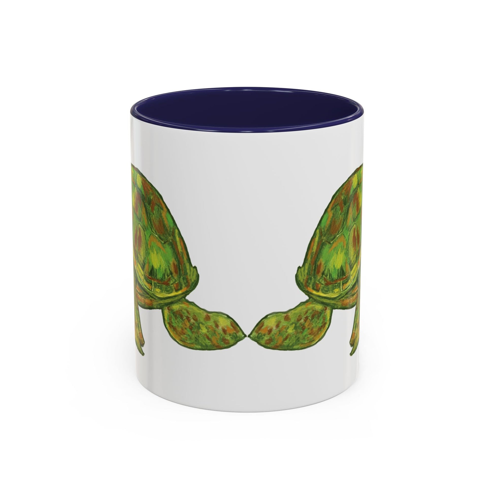 Shelly Sea Turtle Coffee Mug (11oz & 15oz) - Blue Cava