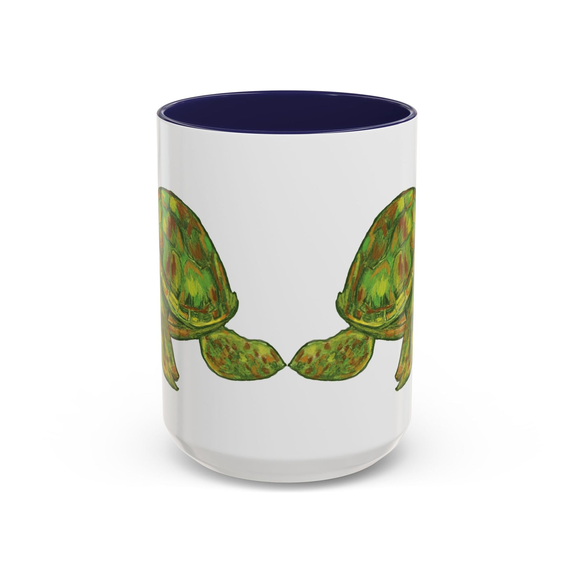 Shelly Sea Turtle Coffee Mug (11oz & 15oz) - Blue Cava