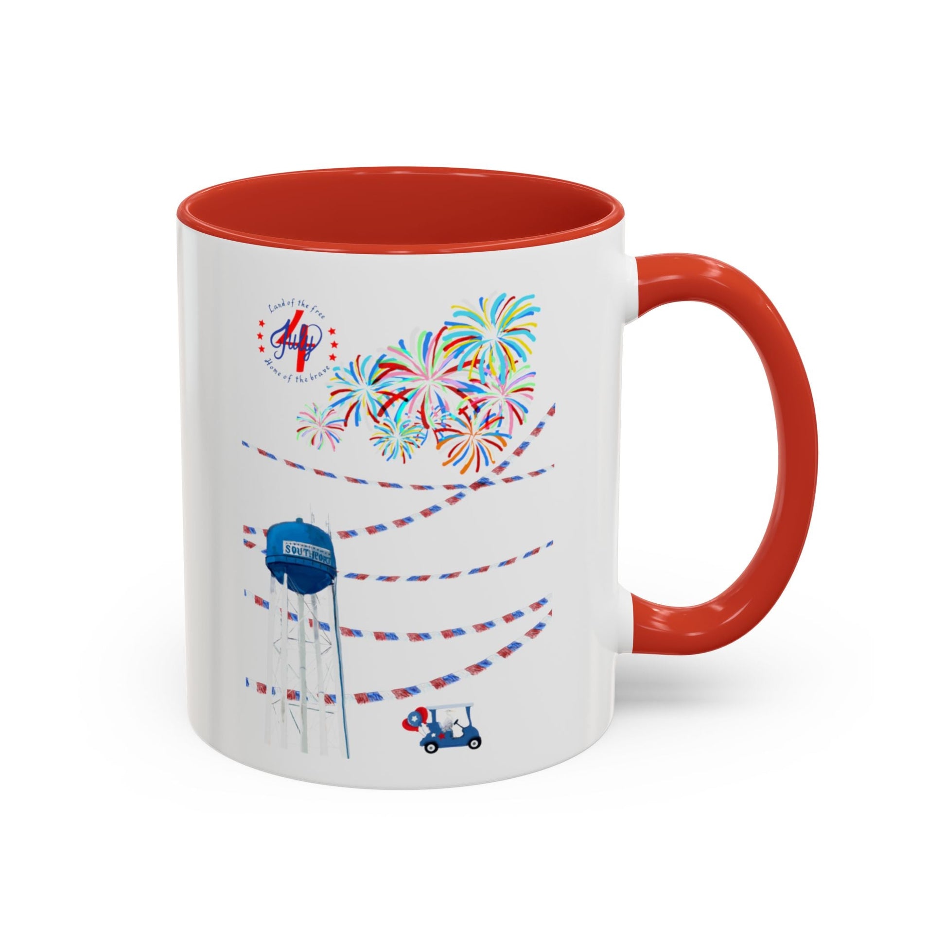 Southport July fourth Coffee Mug (11oz & 15oz) - Blue Cava