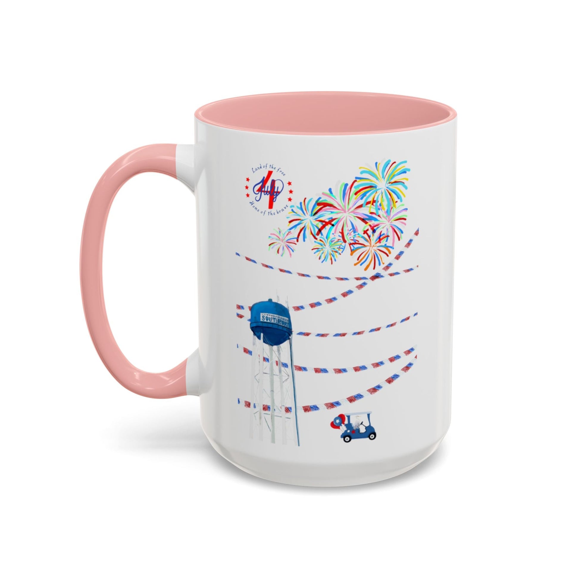 Southport July fourth Coffee Mug (11oz & 15oz) - Blue Cava