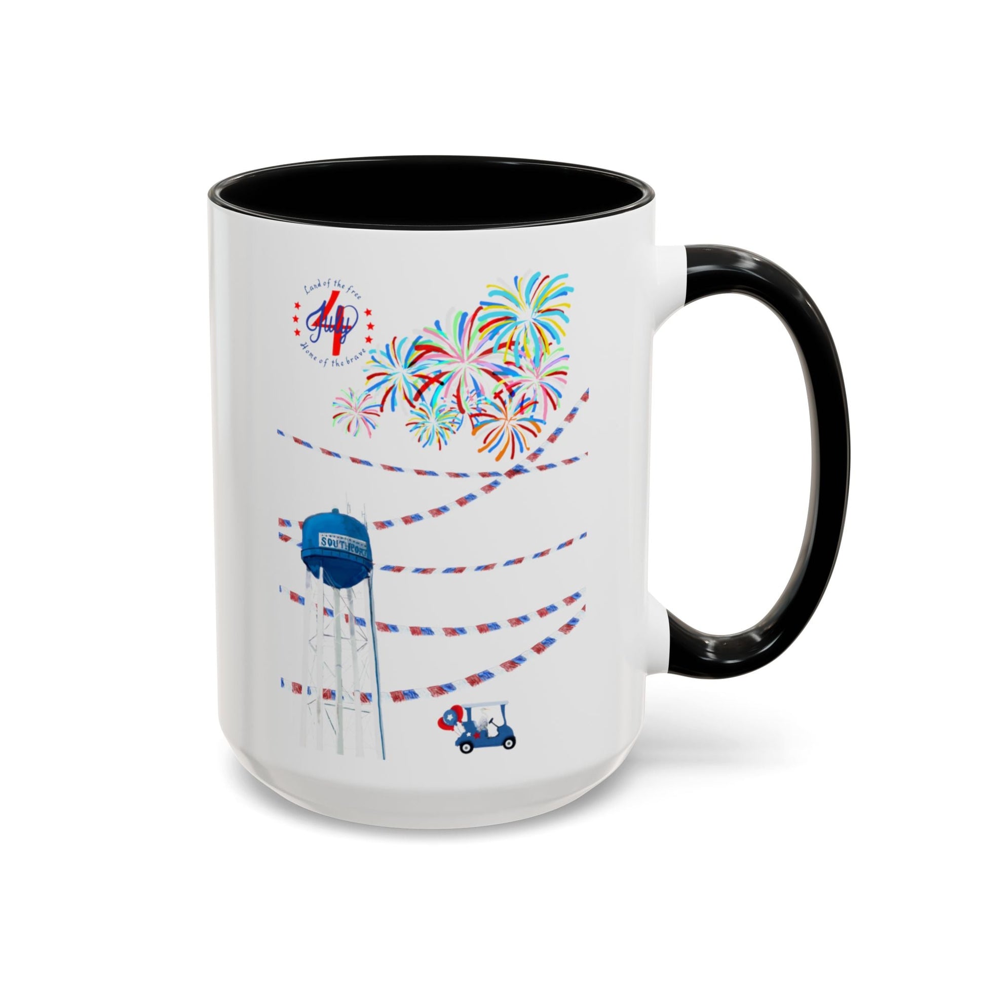 Southport July fourth Coffee Mug (11oz & 15oz) - Blue Cava