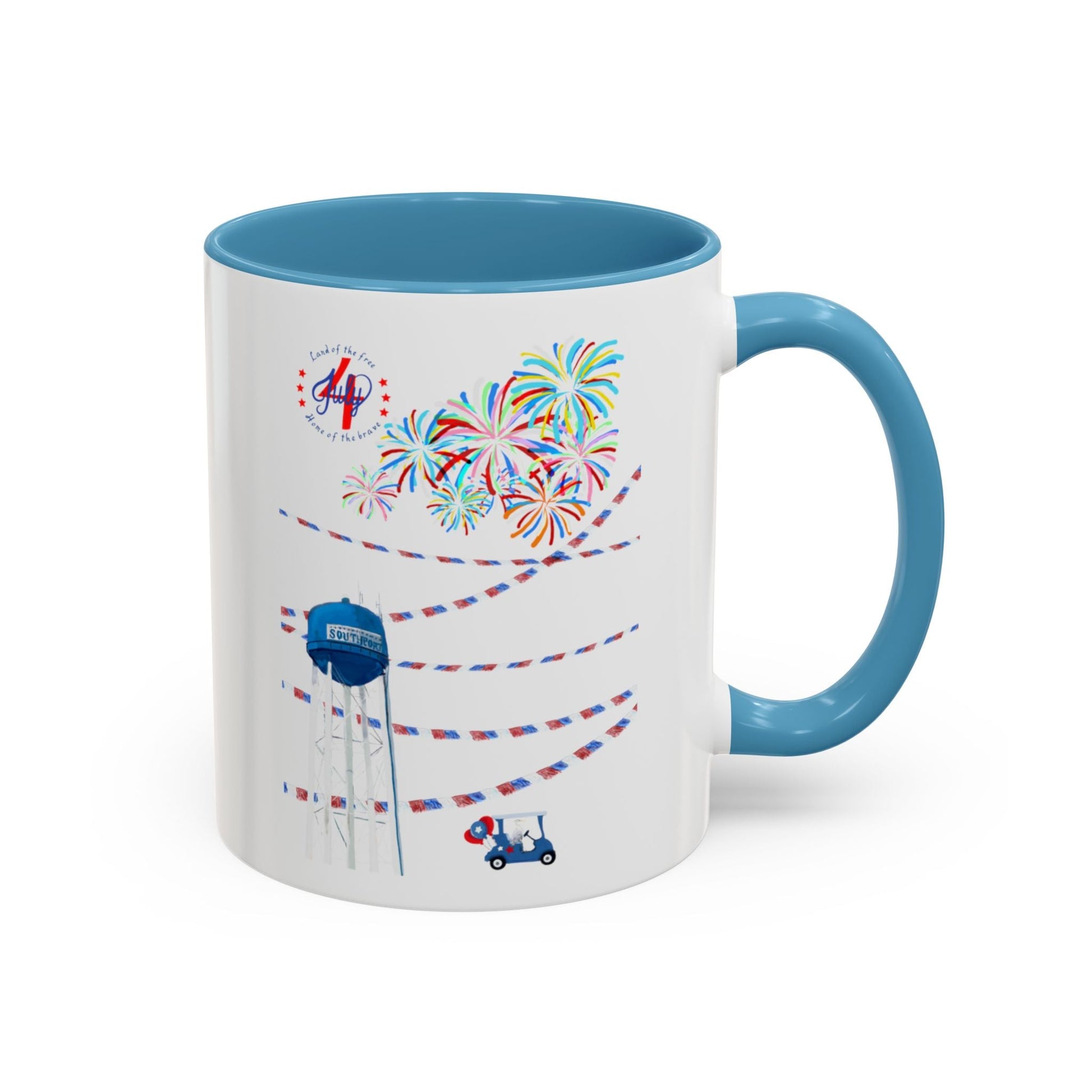 Southport July fourth Coffee Mug (11oz & 15oz) - Blue Cava