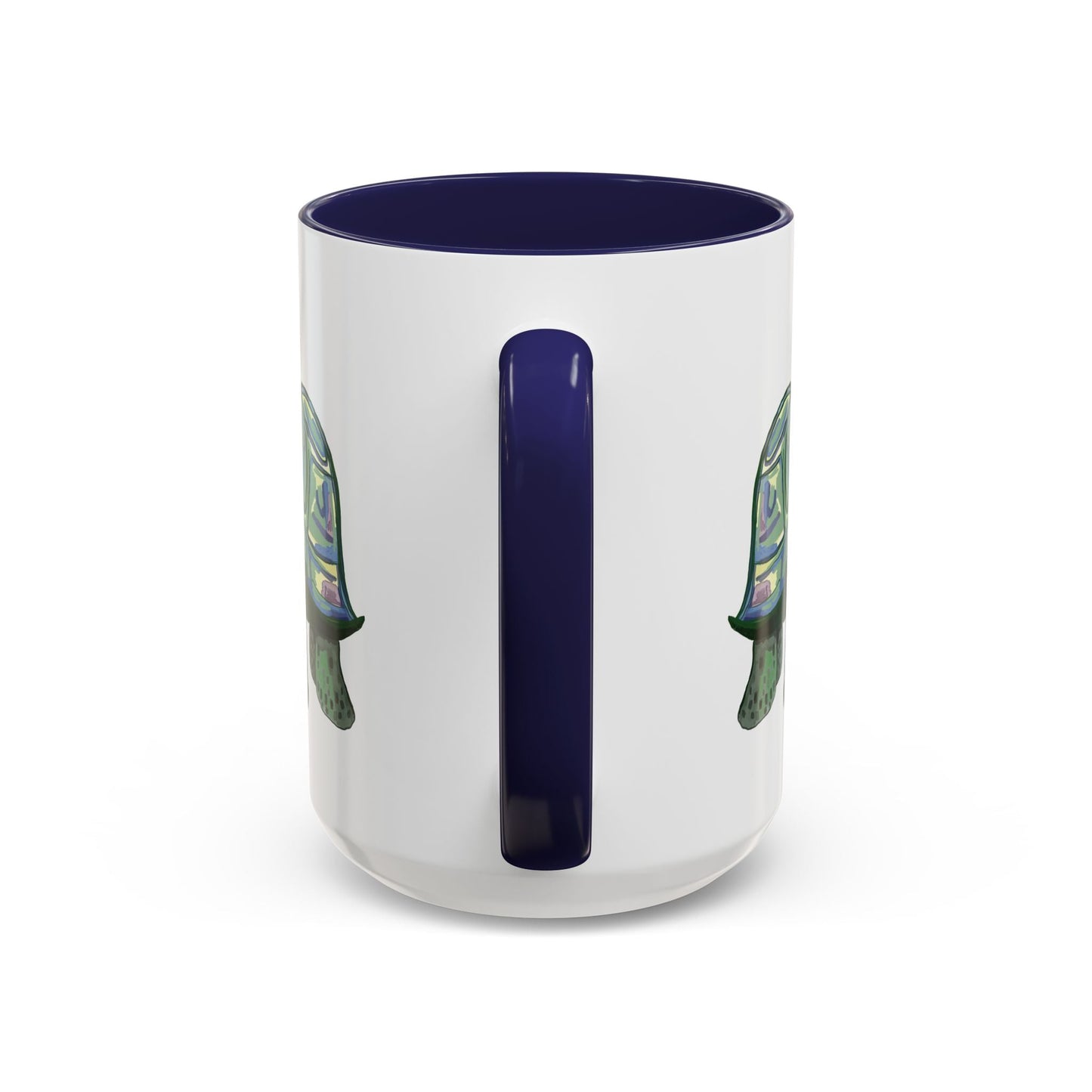 Stewie Sea Turtle Two Tone Ceramic Mug - 11oz & 15oz - Blue Cava