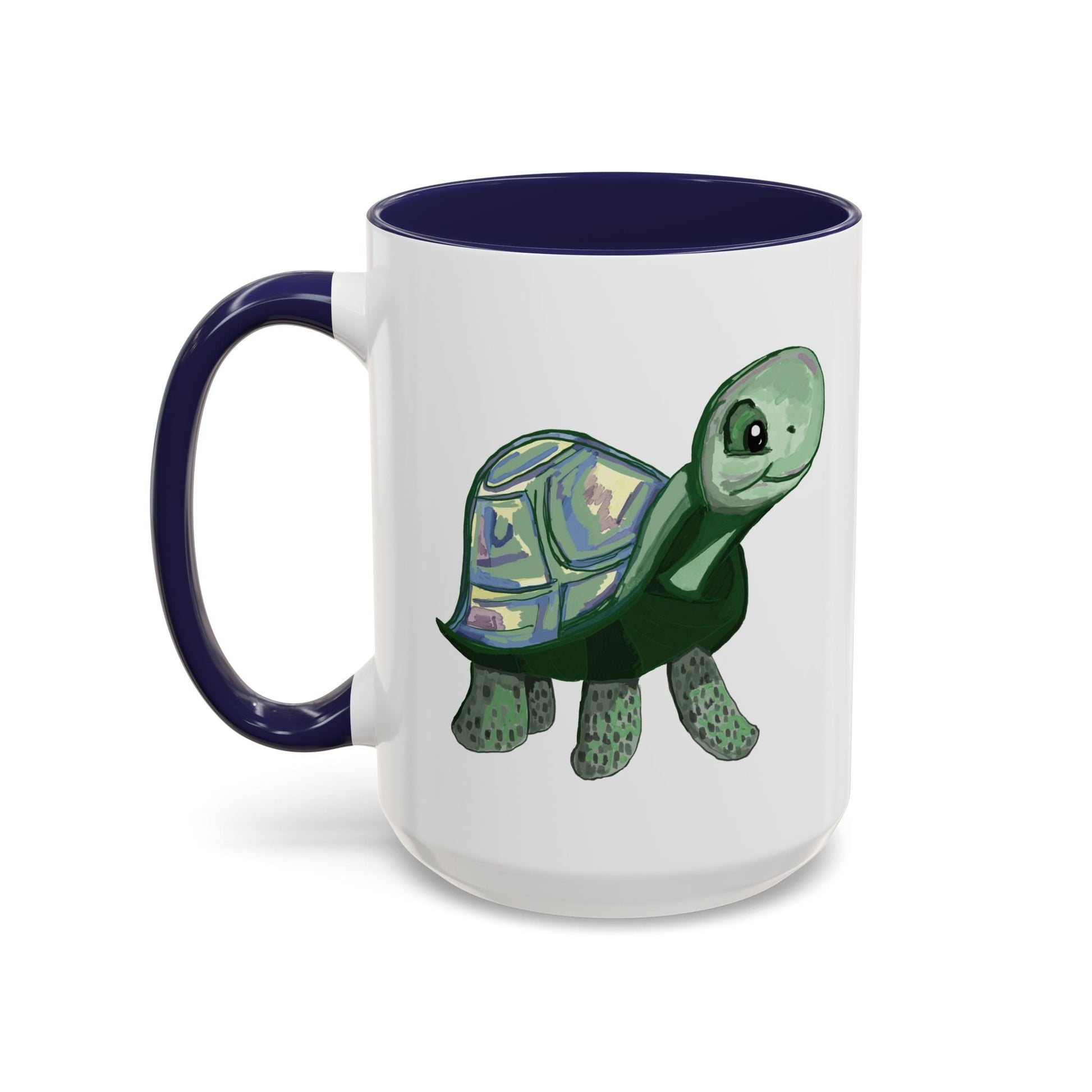 Stewie Sea Turtle Two Tone Ceramic Mug - 11oz & 15oz - Blue Cava
