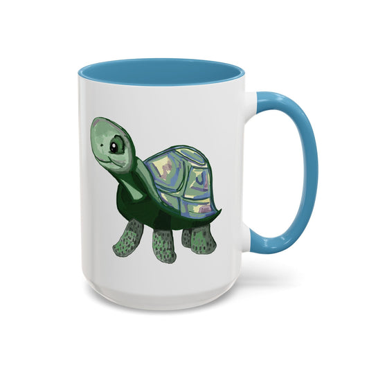 Stewie Sea Turtle Two Tone Ceramic Mug - 11oz & 15oz - Blue Cava