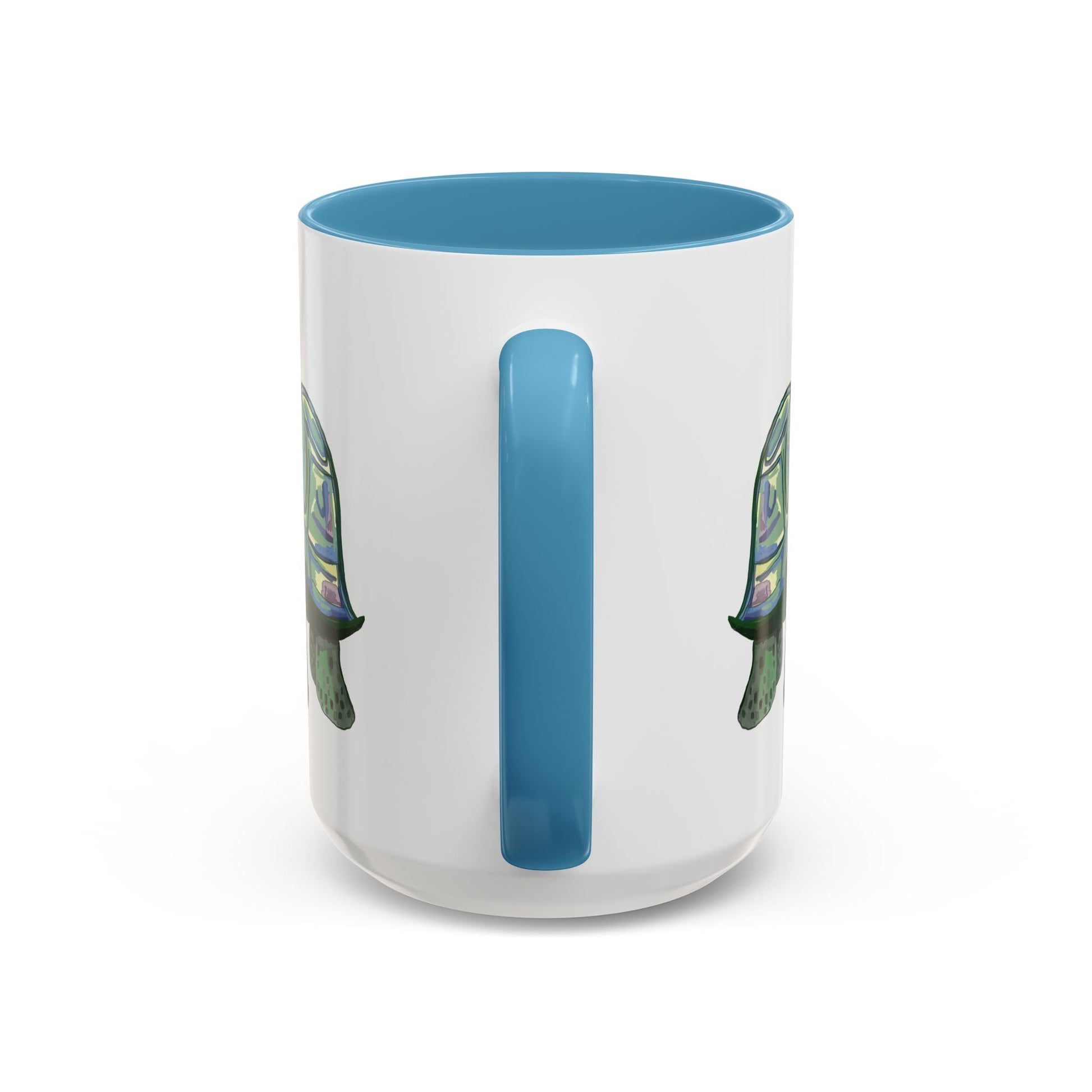 Stewie Sea Turtle Two Tone Ceramic Mug - 11oz & 15oz - Blue Cava
