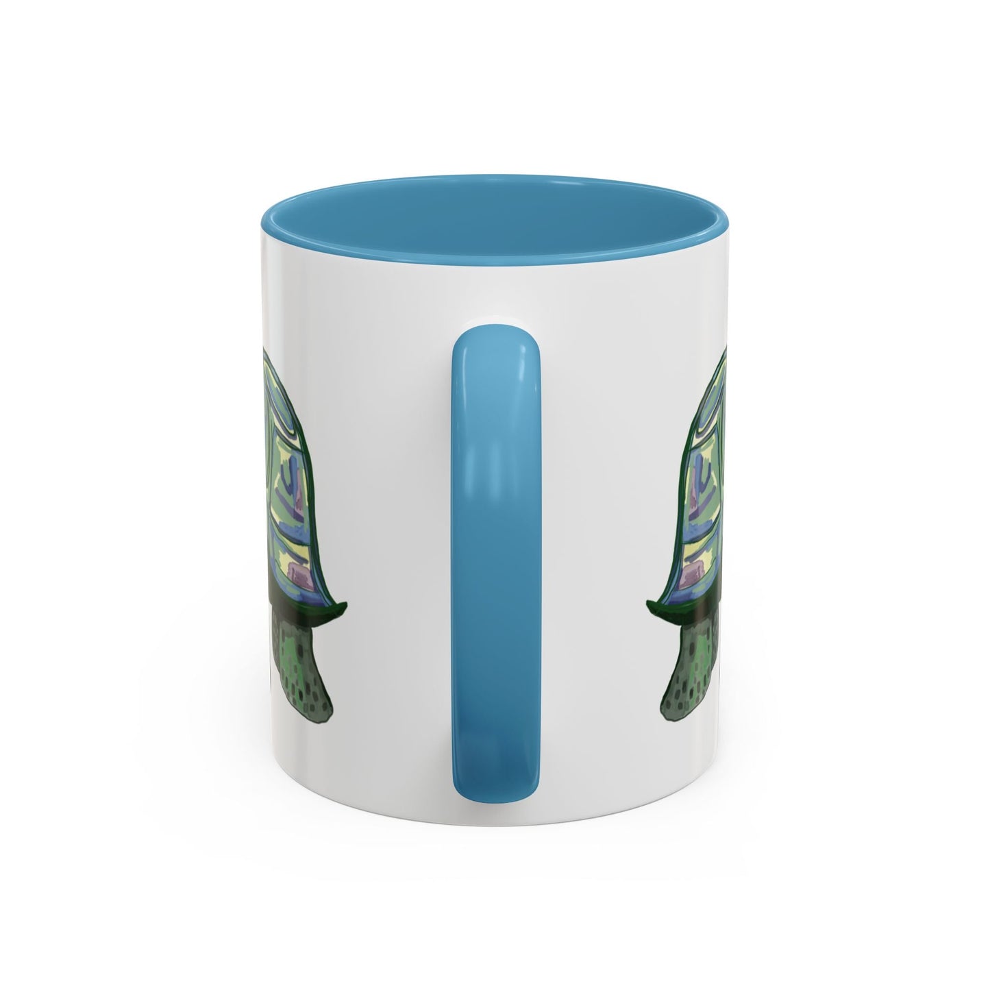 Stewie Sea Turtle Two Tone Ceramic Mug - 11oz & 15oz - Blue Cava