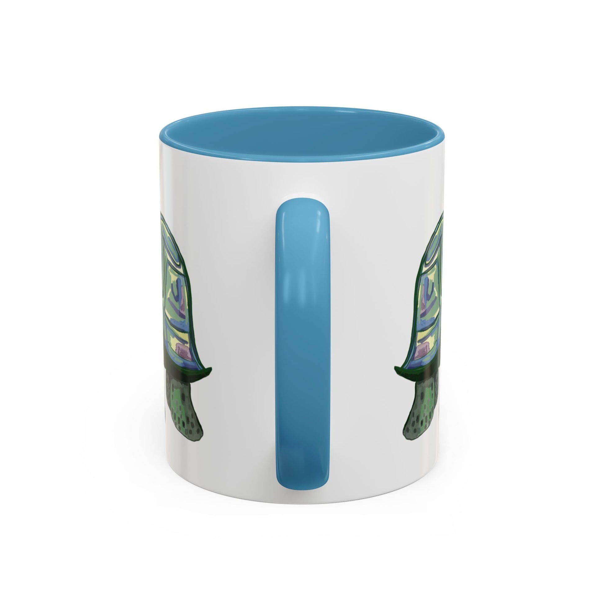 Stewie Sea Turtle Two Tone Ceramic Mug - 11oz & 15oz - Blue Cava
