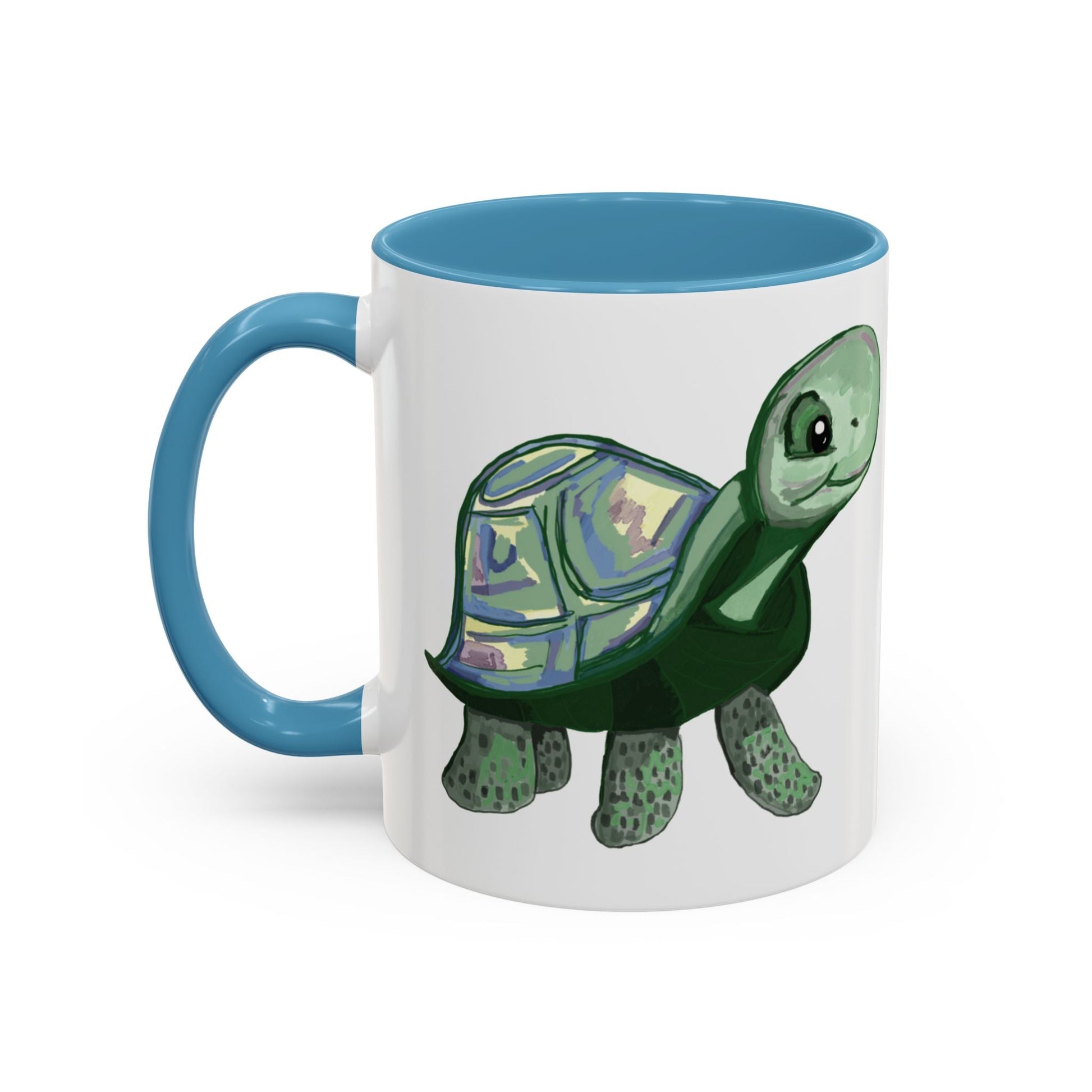Stewie Sea Turtle Two Tone Ceramic Mug - 11oz & 15oz - Blue Cava