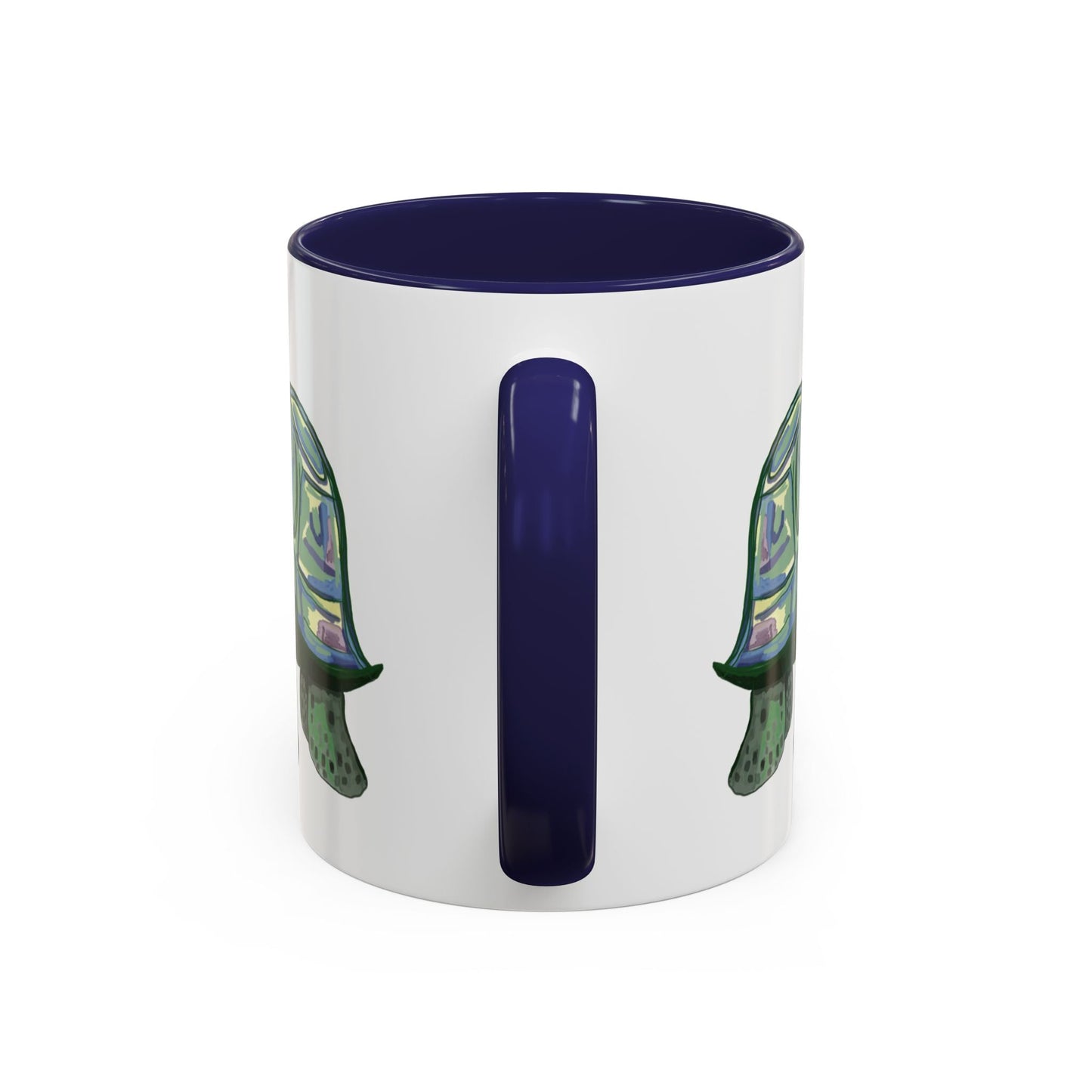 Stewie Sea Turtle Two Tone Ceramic Mug - 11oz & 15oz - Blue Cava