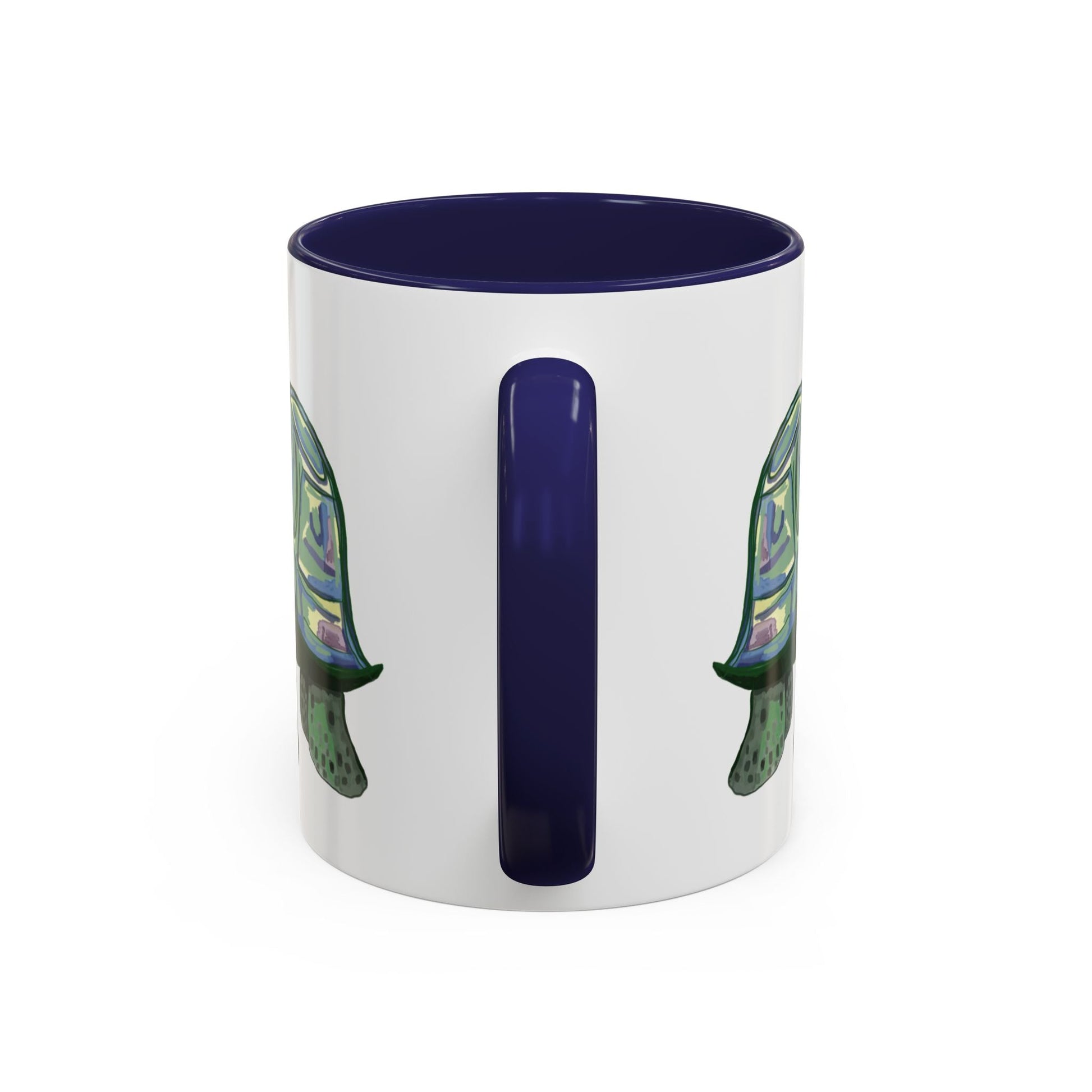 Stewie Sea Turtle Two Tone Ceramic Mug - 11oz & 15oz - Blue Cava