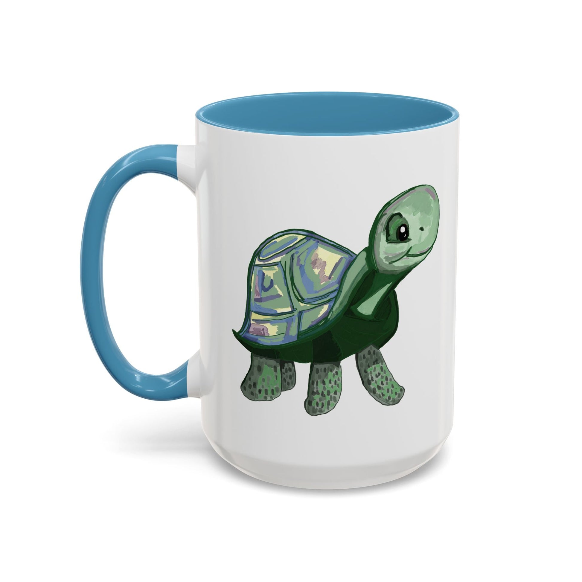 Stewie Sea Turtle Two Tone Ceramic Mug - 11oz & 15oz - Blue Cava