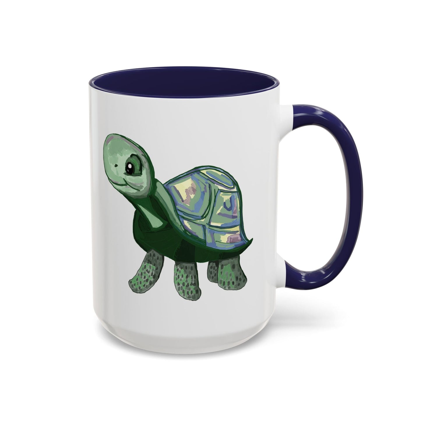 Stewie Sea Turtle Two Tone Ceramic Mug - 11oz & 15oz - Blue Cava