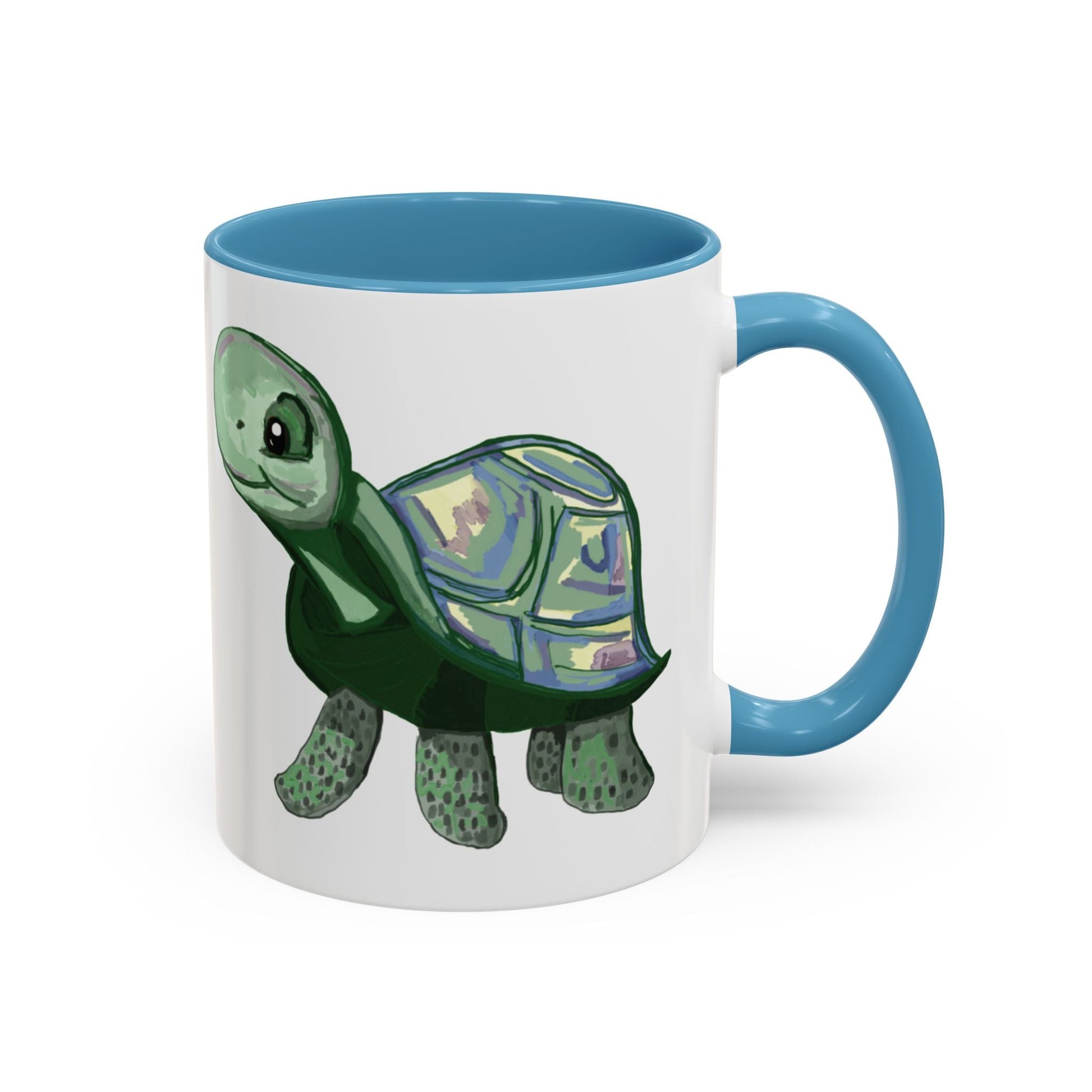 Stewie Sea Turtle Two Tone Ceramic Mug - 11oz & 15oz - Blue Cava