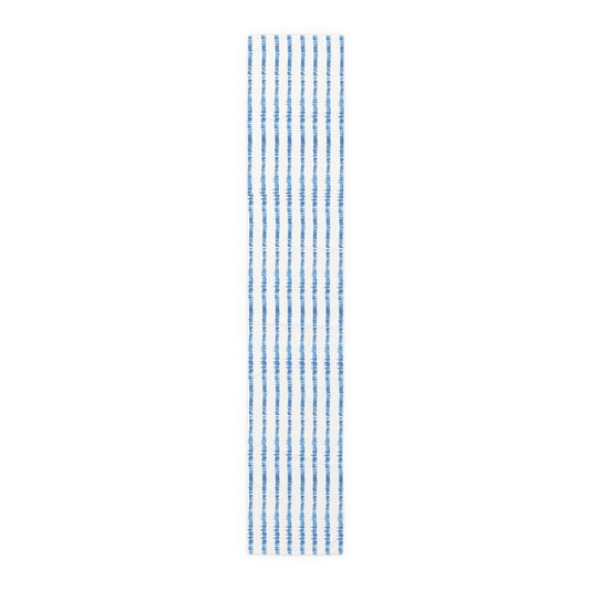 Striped Table Runner (Cotton or Poly) - Blue Cava