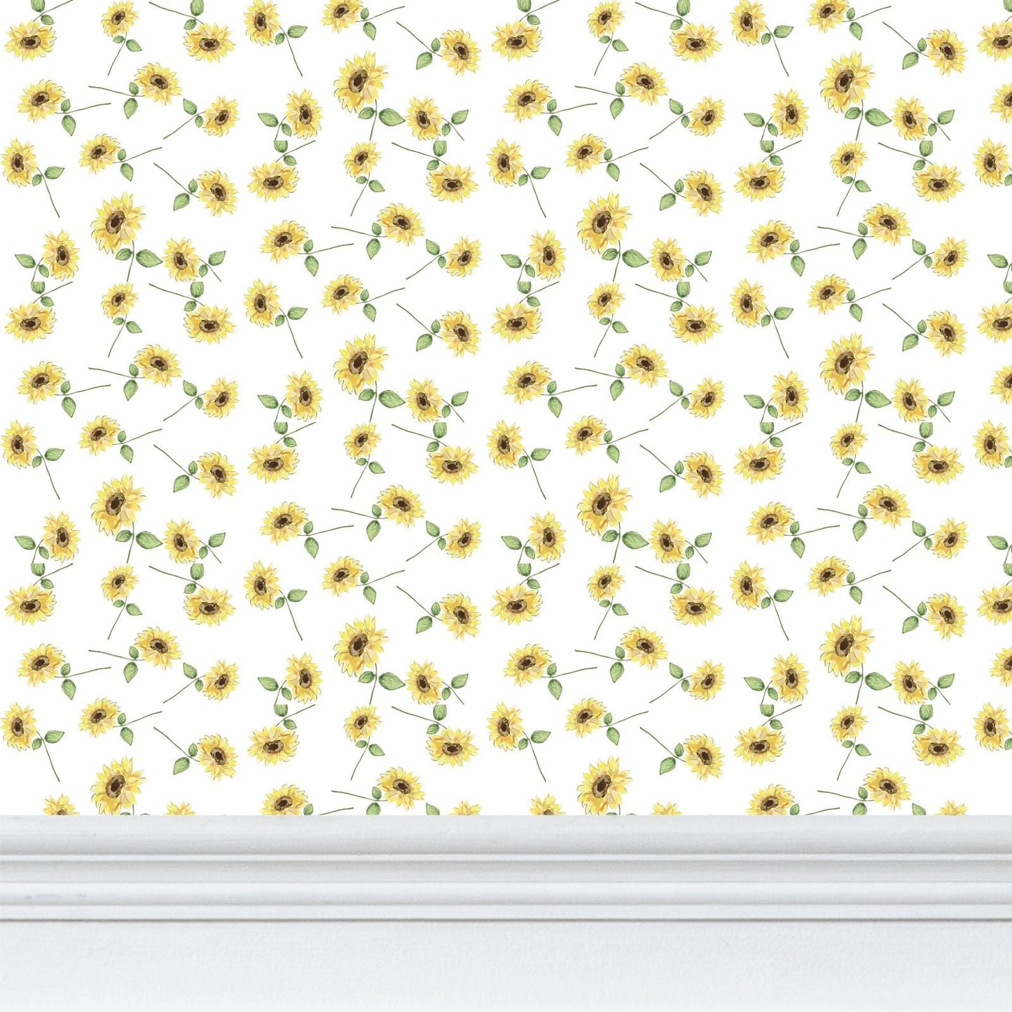 Sunflower Wallpaper - Blue Cava