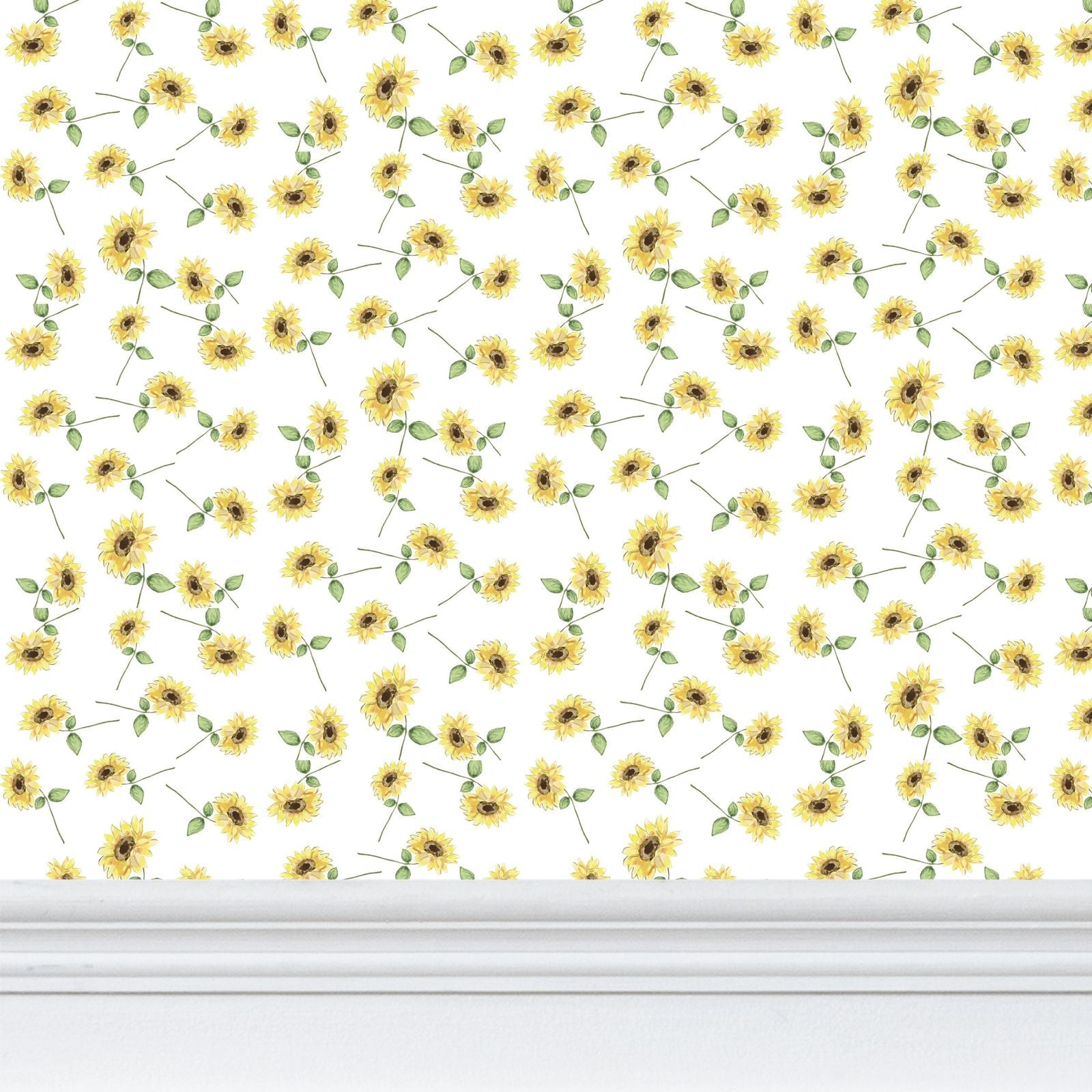 Sunflower Wallpaper - Blue Cava