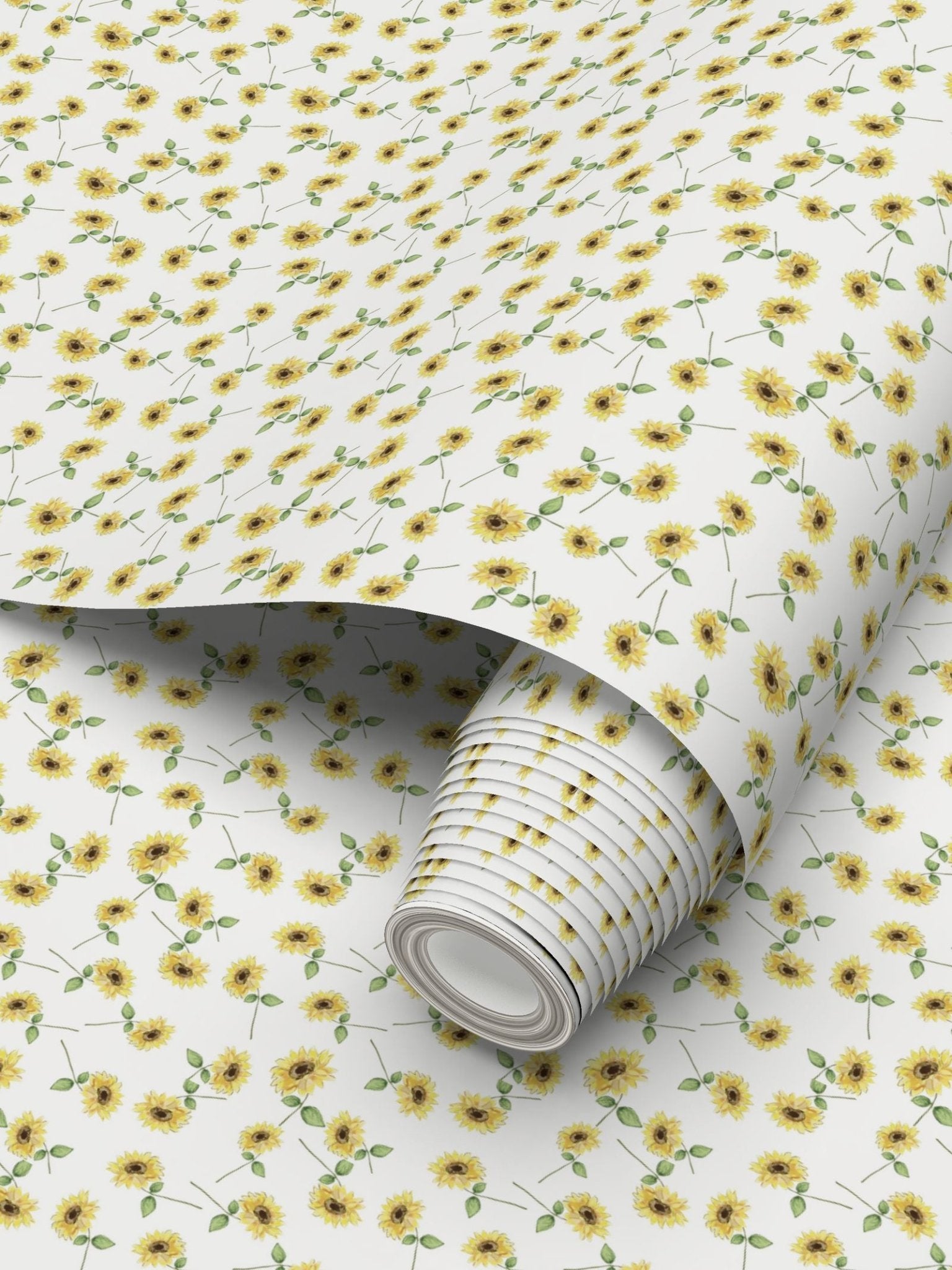 Sunflower Wallpaper - Blue Cava