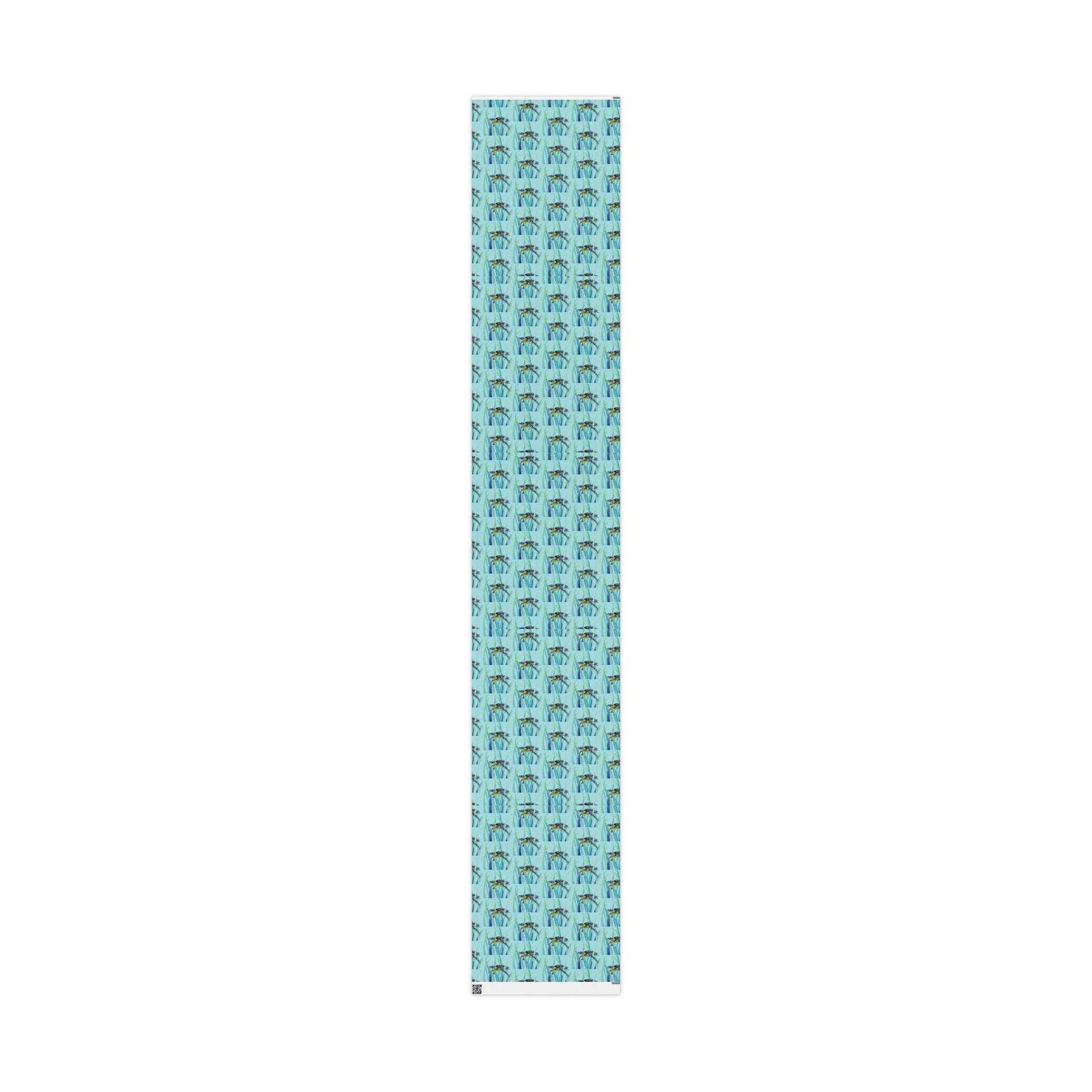 Swimming Sea Turtle Wrapping Paper - Blue Cava