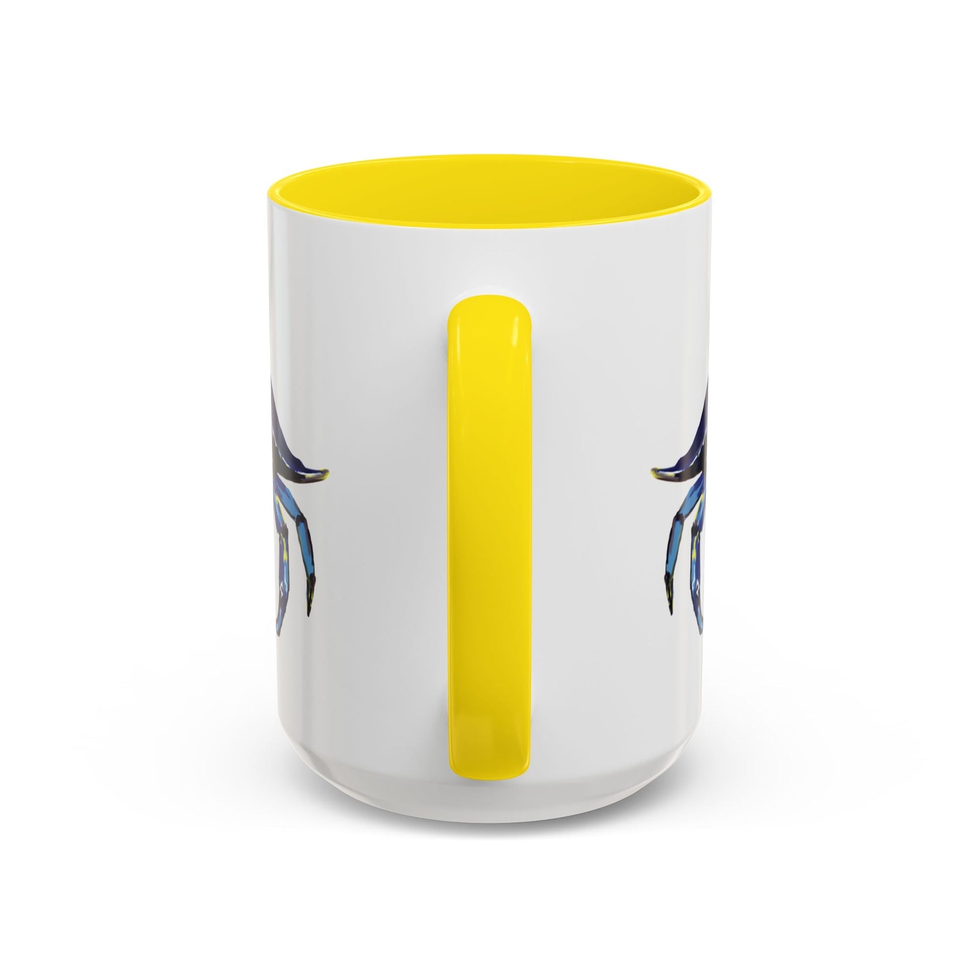 Vibrant Crab Two Tone Ceramic Mug - 11 oz & 15 oz - Blue Cava