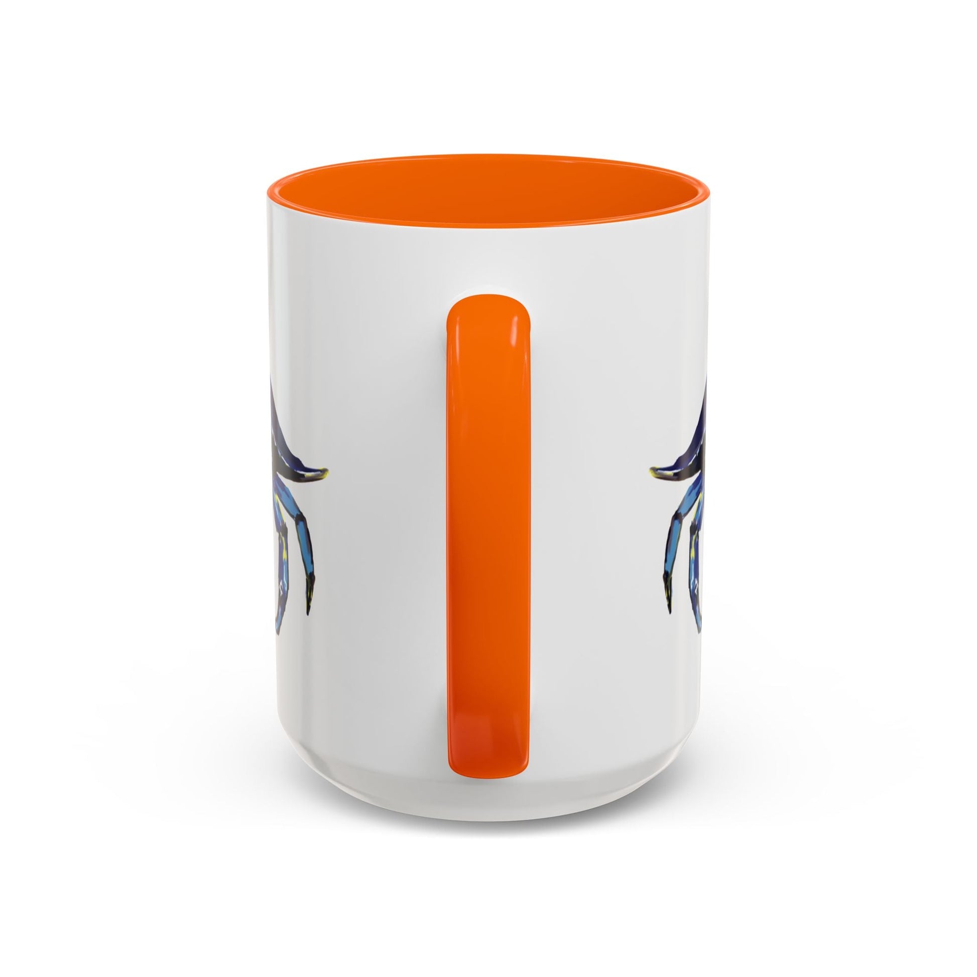 Vibrant Crab Two Tone Ceramic Mug - 11 oz & 15 oz - Blue Cava