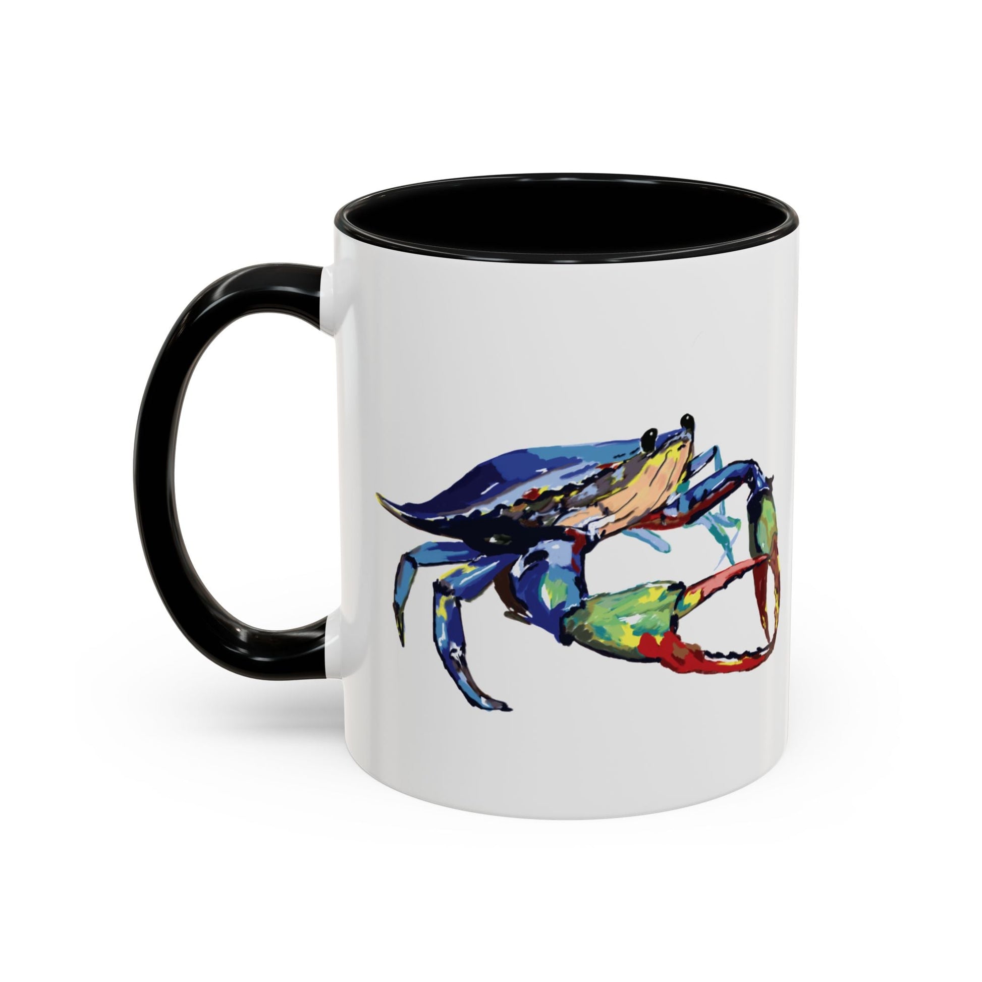 Vibrant Crab Two Tone Ceramic Mug - 11 oz & 15 oz - Blue Cava