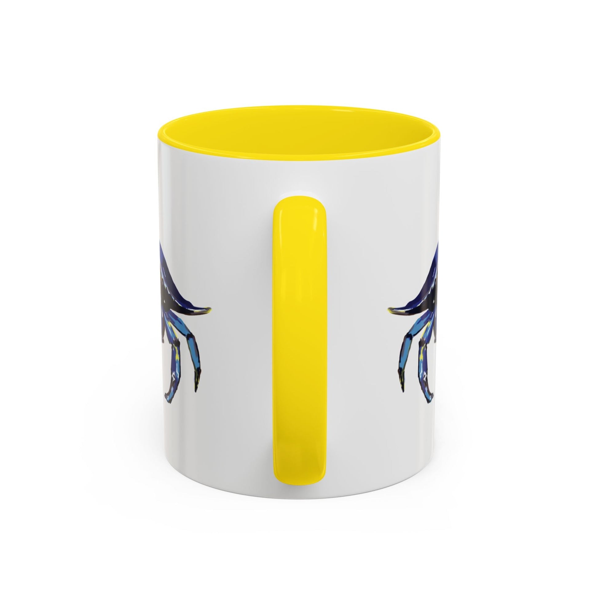 Vibrant Crab Two Tone Ceramic Mug - 11 oz & 15 oz - Blue Cava