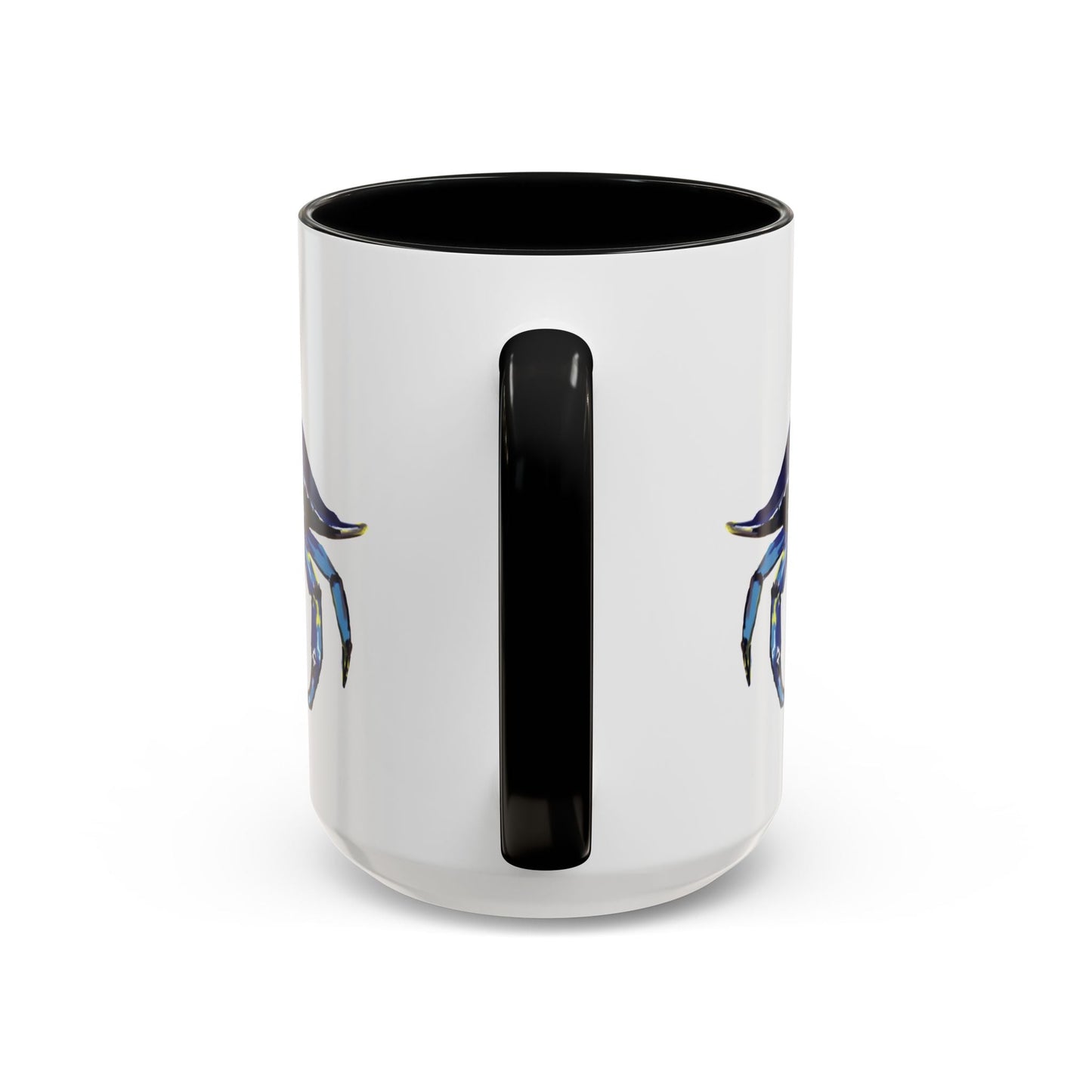 Vibrant Crab Two Tone Ceramic Mug - 11 oz & 15 oz - Blue Cava