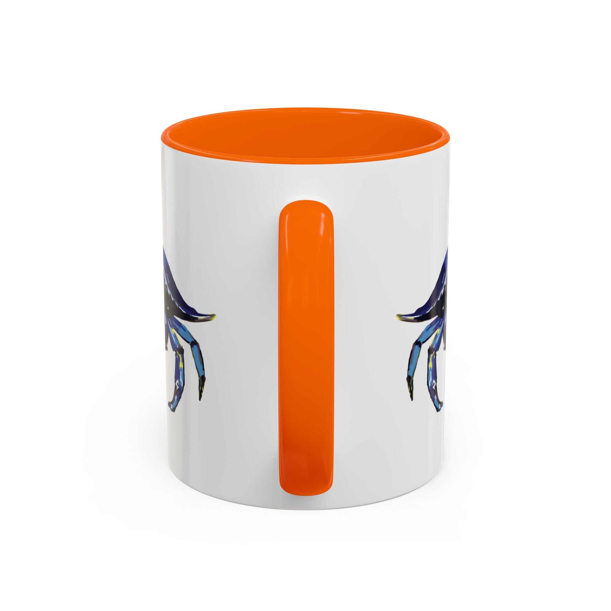 Vibrant Crab Two Tone Ceramic Mug - 11 oz & 15 oz - Blue Cava