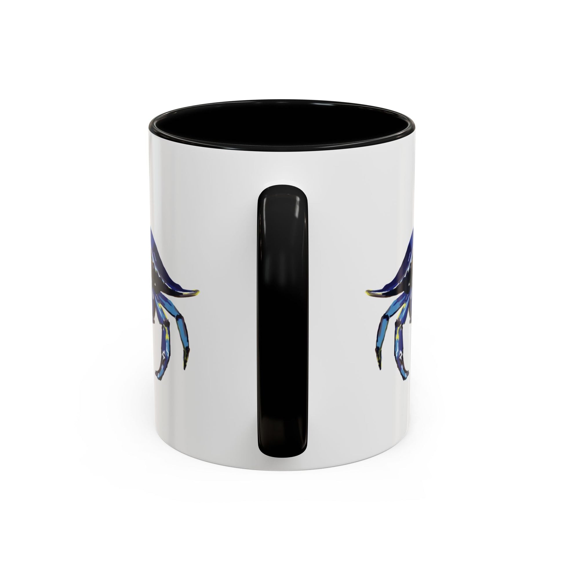 Vibrant Crab Two Tone Ceramic Mug - 11 oz & 15 oz - Blue Cava