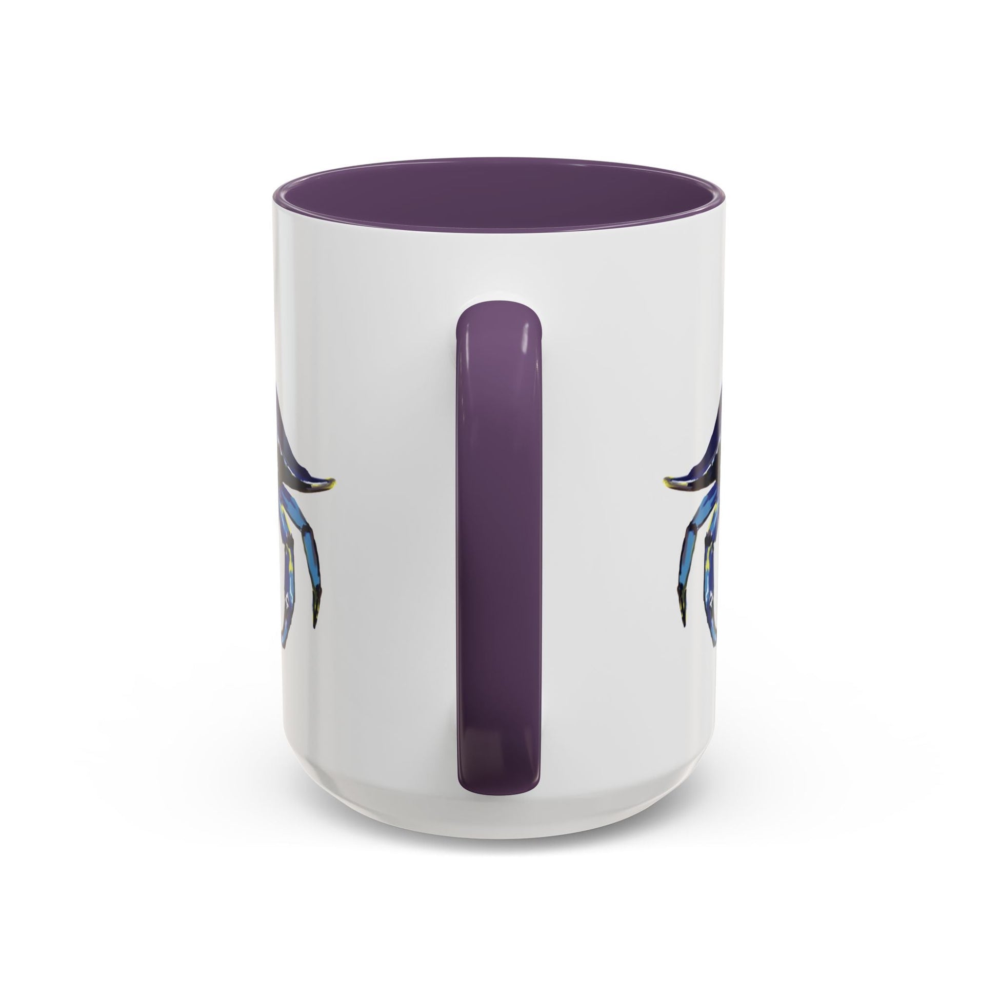 Vibrant Crab Two Tone Ceramic Mug - 11 oz & 15 oz - Blue Cava