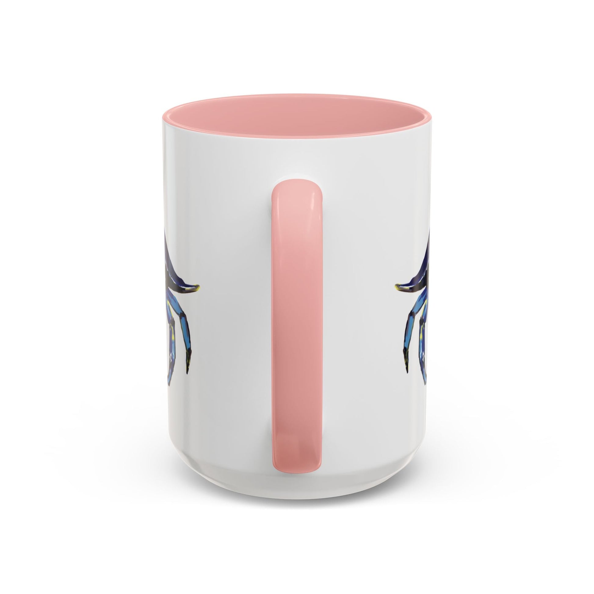 Vibrant Crab Two Tone Ceramic Mug - 11 oz & 15 oz - Blue Cava