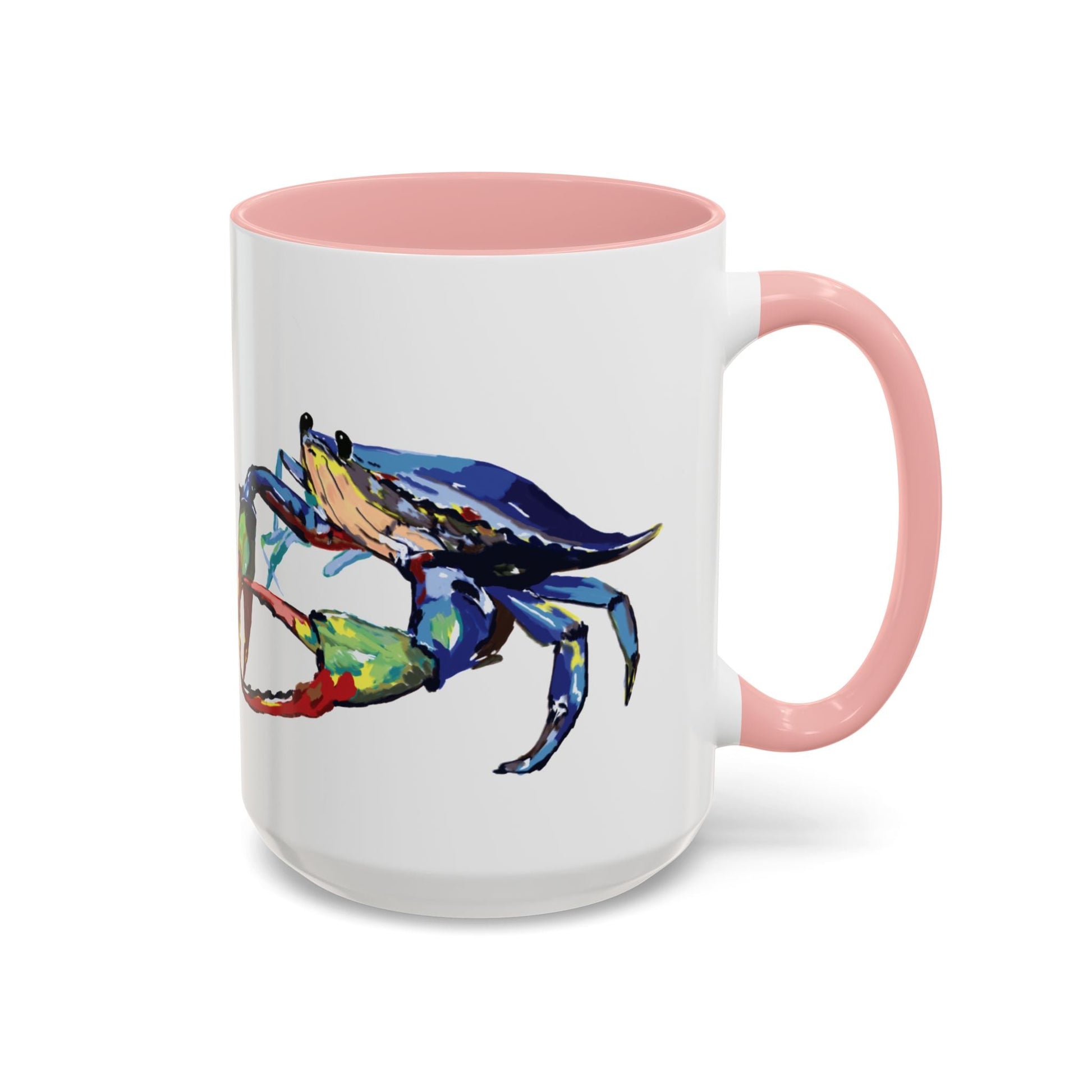 Vibrant Crab Two Tone Ceramic Mug - 11 oz & 15 oz - Blue Cava
