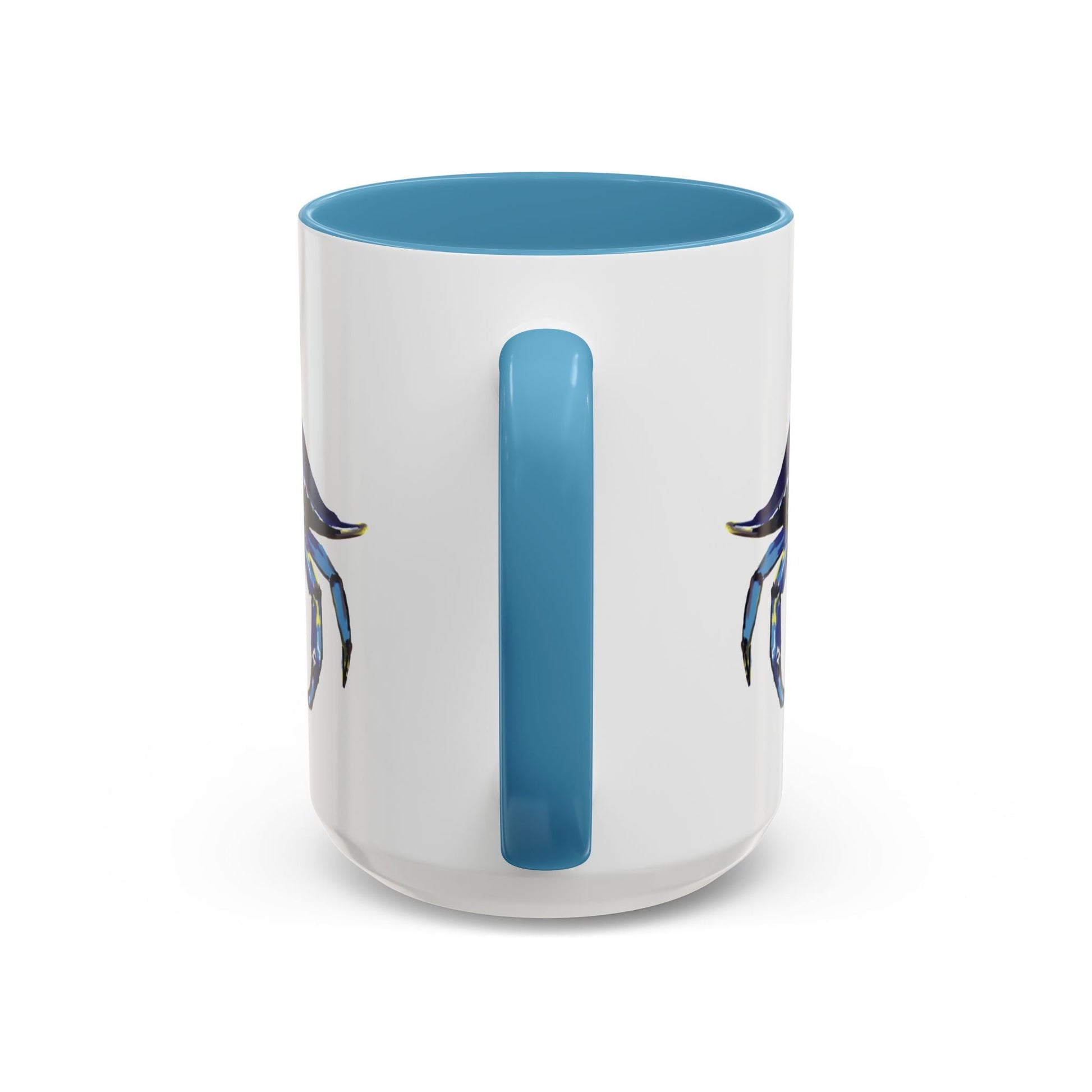 Vibrant Crab Two Tone Ceramic Mug - 11 oz & 15 oz - Blue Cava