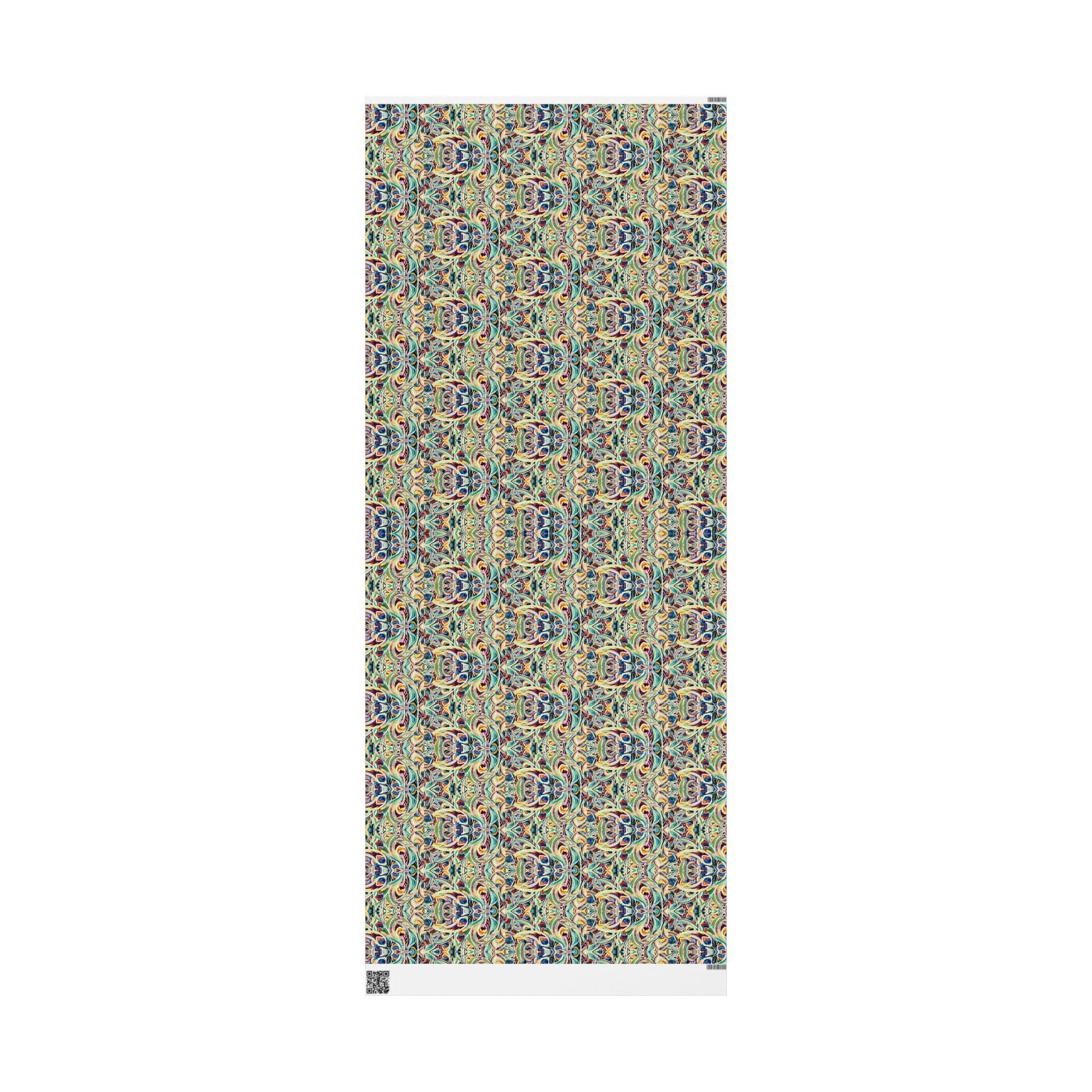 Vibrant Peacock Fiesta Decorative Wrapping Paper - Eco - Friendly Paper - Blue Cava