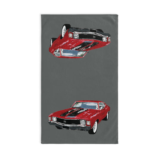 Vintage Chevy Chevelle Hand Towel - Blue Cava