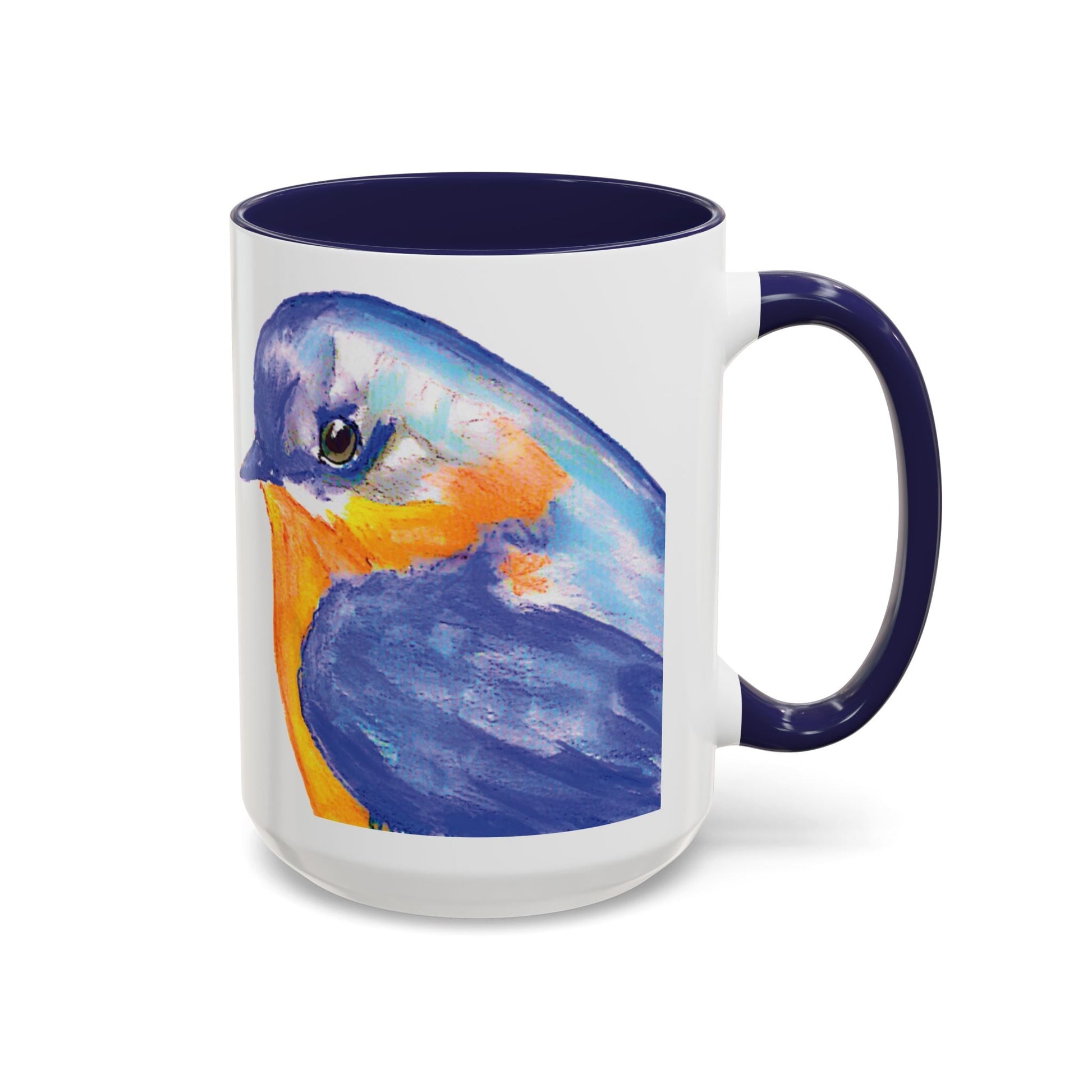 Watercolor Blue Jay Coffee Mug (11oz & 15oz) - Blue Cava