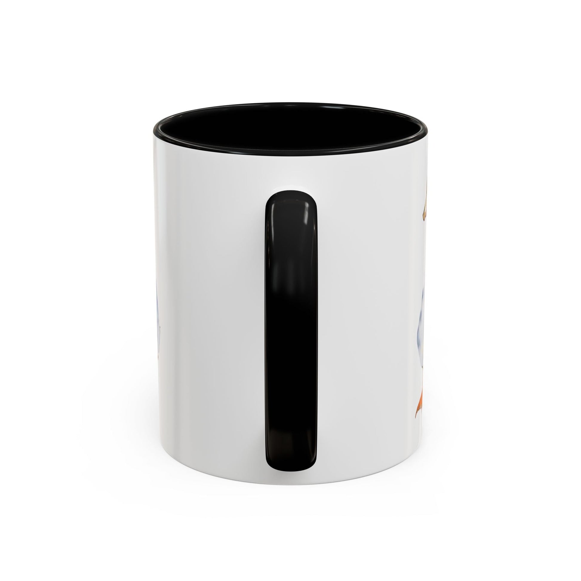 Watercolor Duck Two Tone Coffee Mug (11oz & 15oz) - Blue Cava