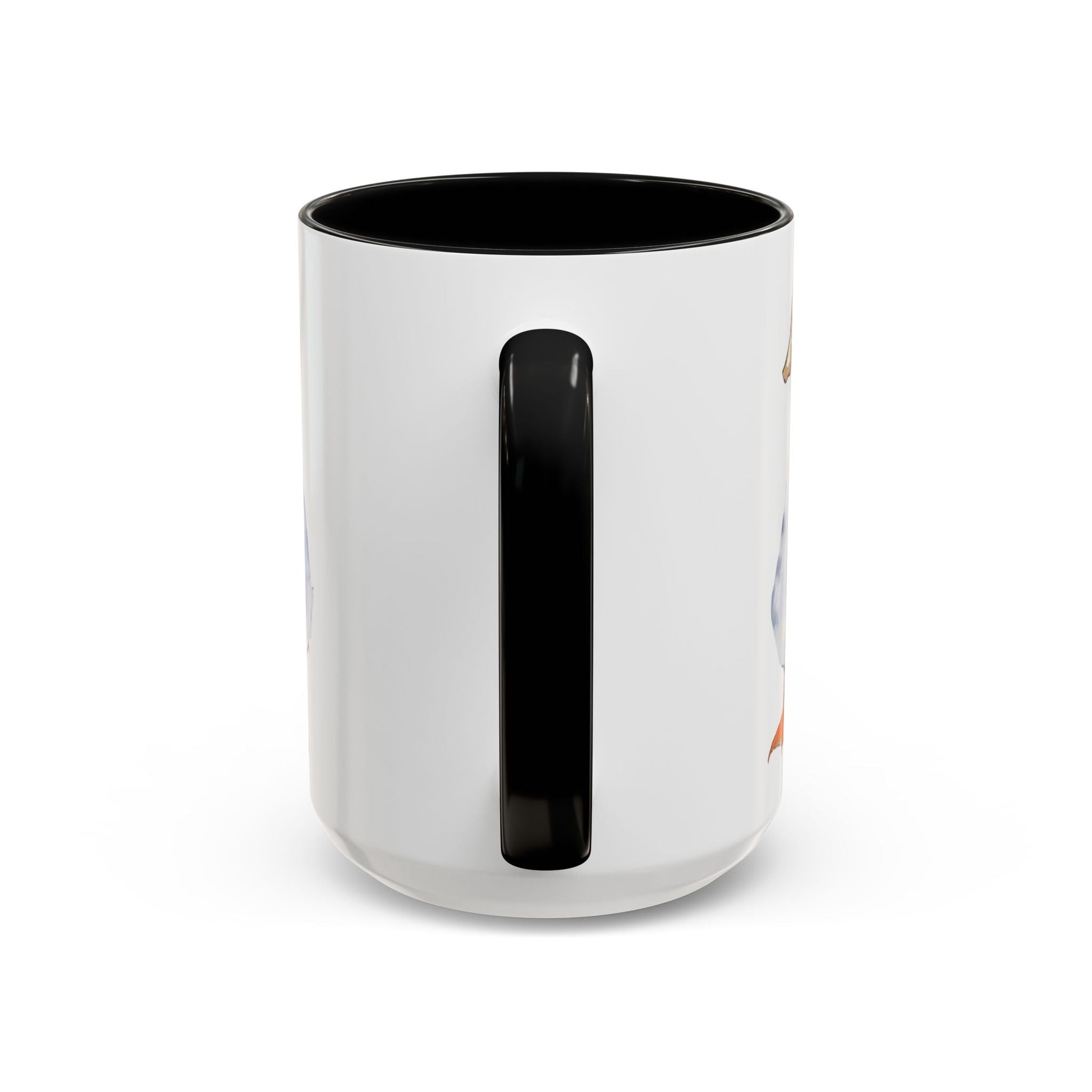 Watercolor Duck Two Tone Coffee Mug (11oz & 15oz) - Blue Cava