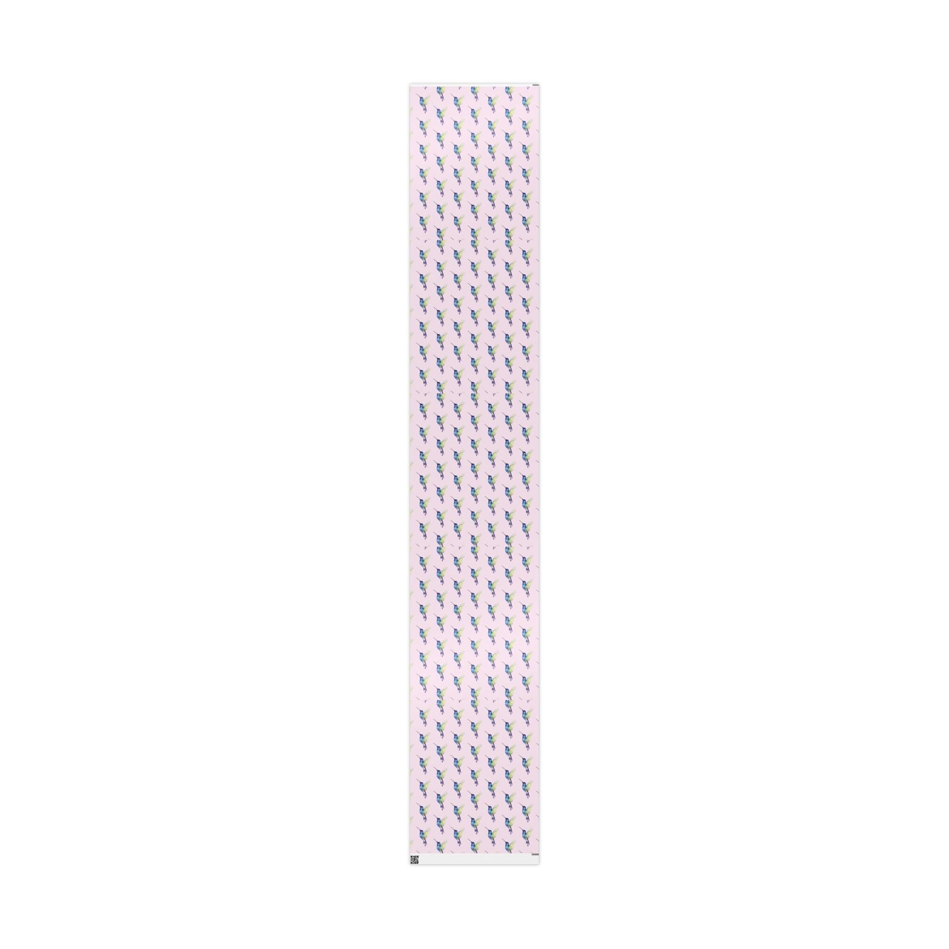 Whimsical Hummingbird Wrapping Paper | Eco - Friendly Wrap - Blue Cava