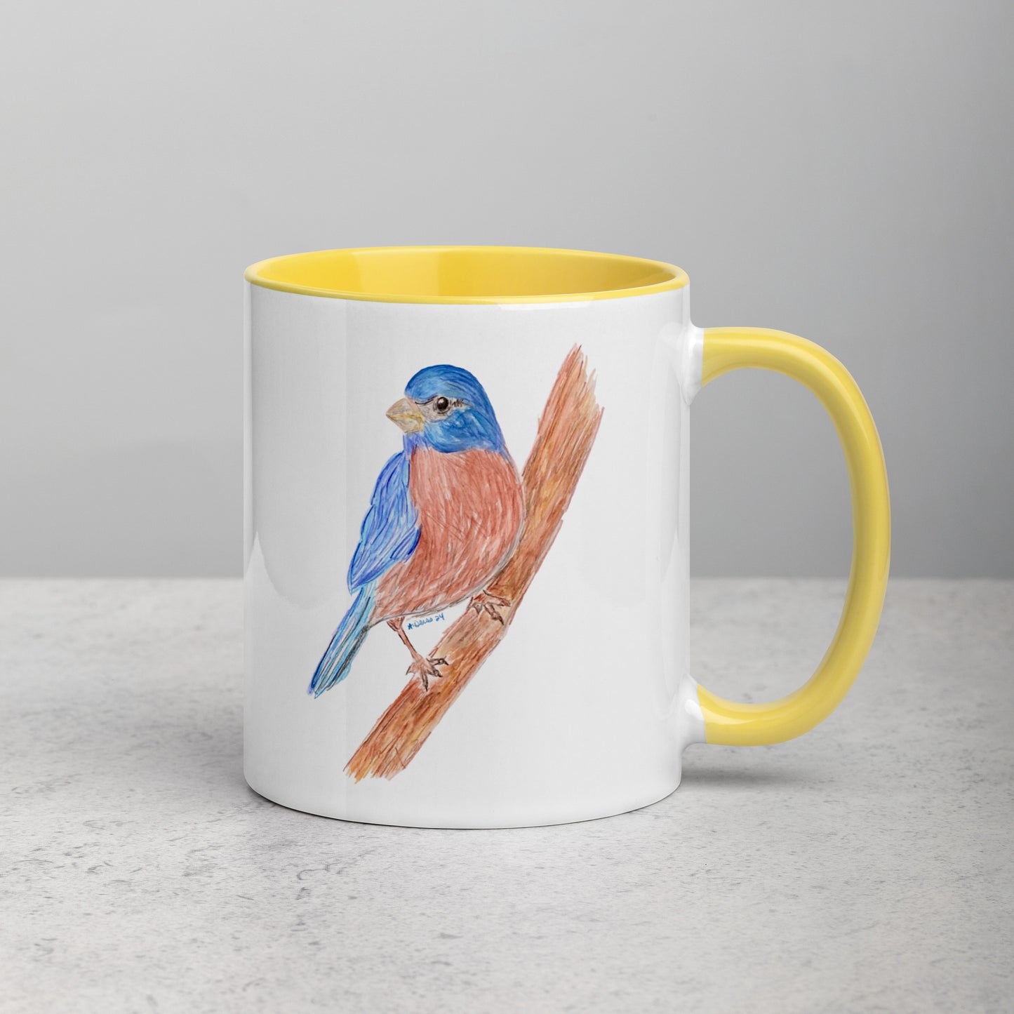 Blue Jay Mug Two-Tone Mug - 15 oz