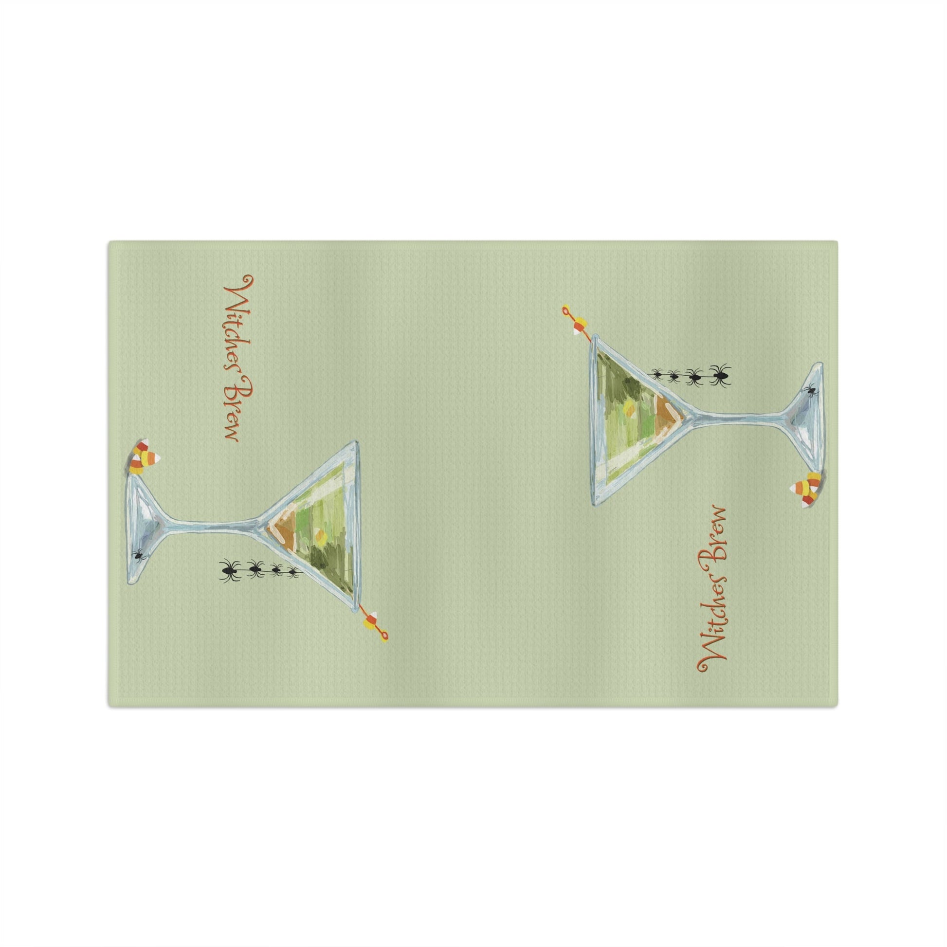 Witches Brew Microfiber Waffle Towel - Blue Cava