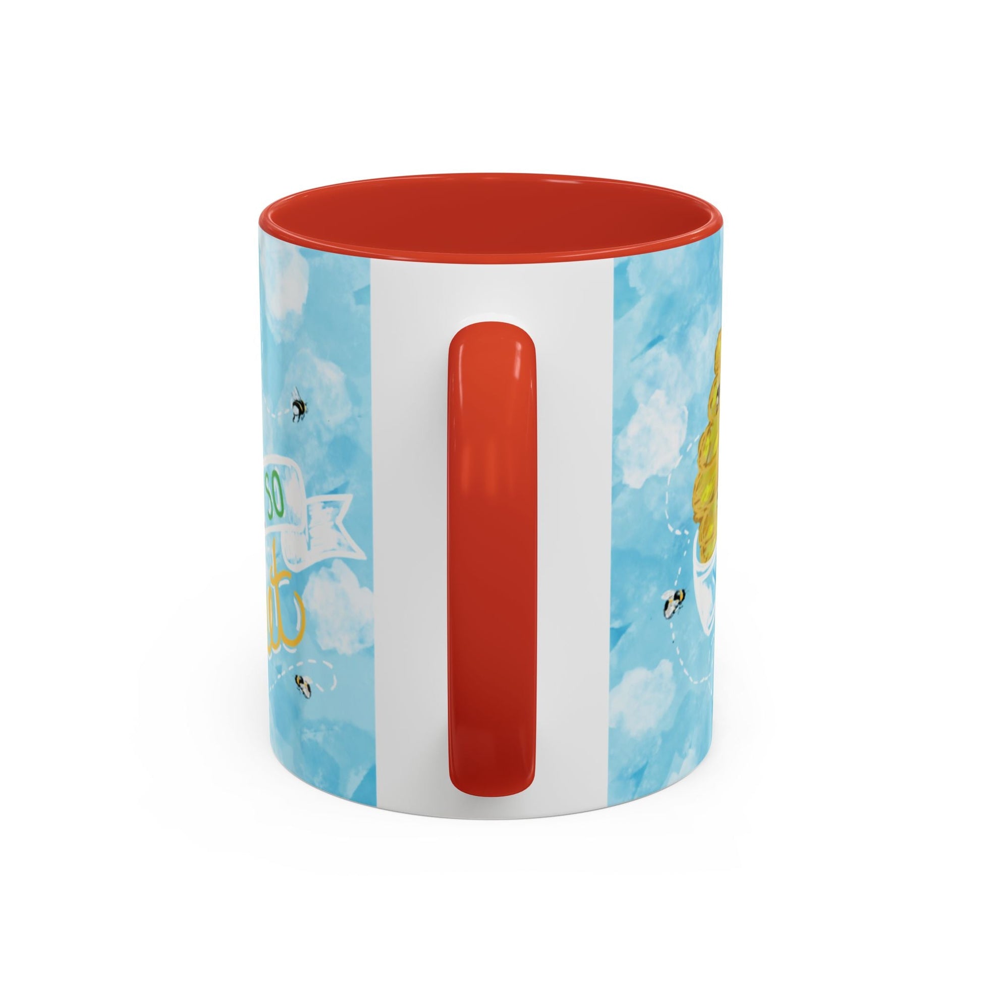 You Are So Sweet Bee Two Tone Ceramic Mug - 11 oz & 15 oz - Blue Cava