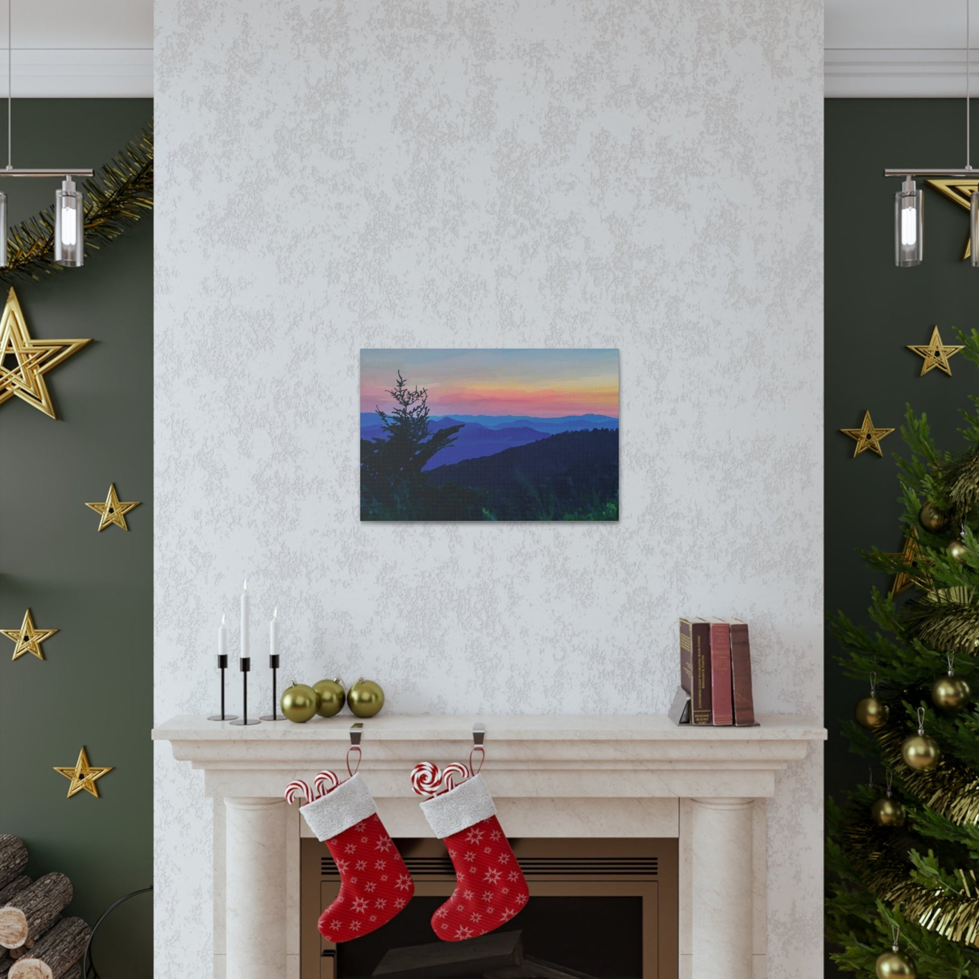Asheville NC Canvas Gallery Wraps - Blue Cava