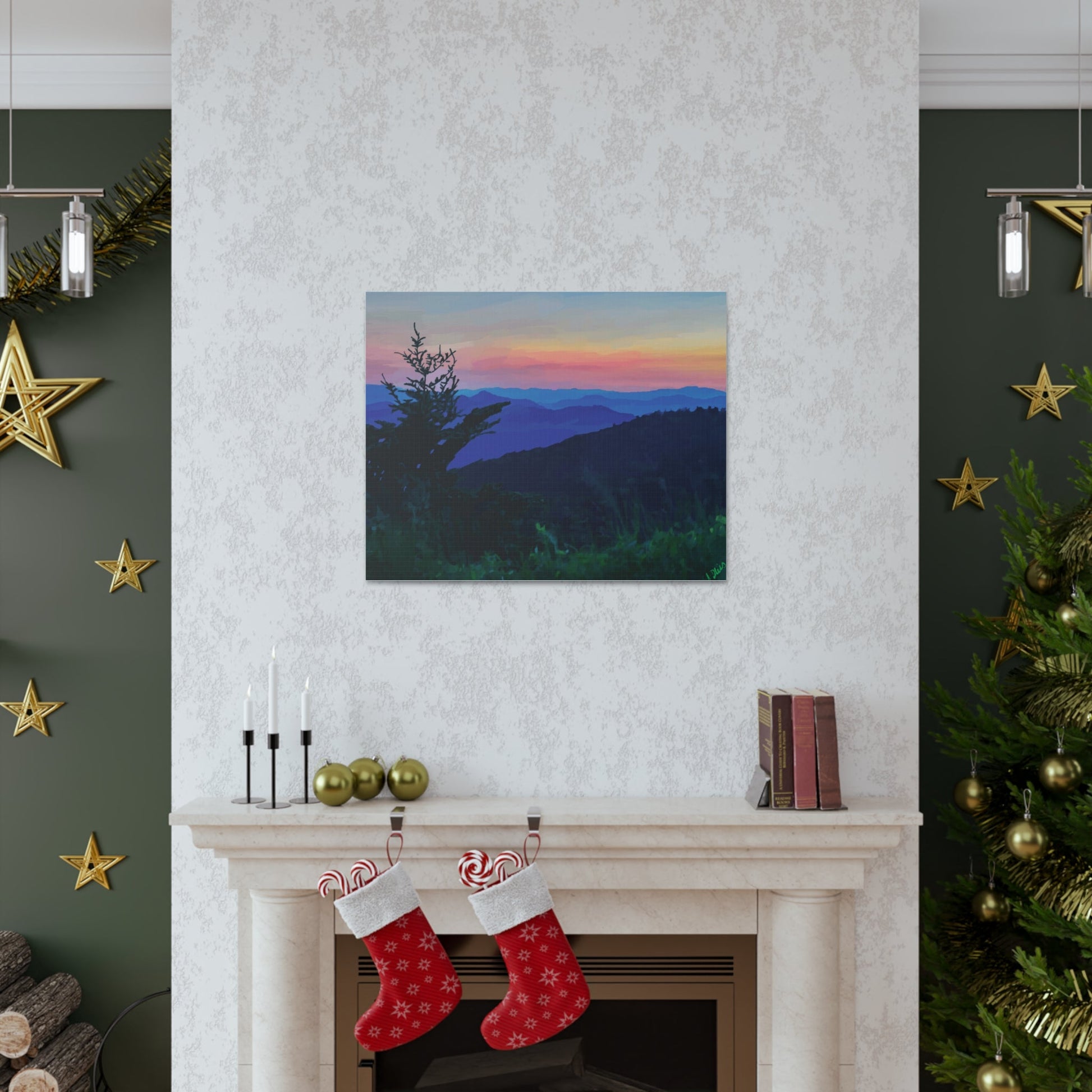 Asheville NC Canvas Gallery Wraps - Blue Cava
