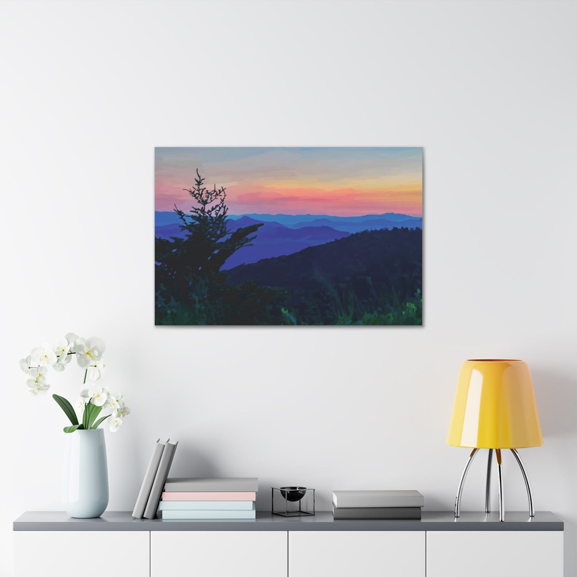 Asheville NC Canvas Gallery Wraps - Blue Cava