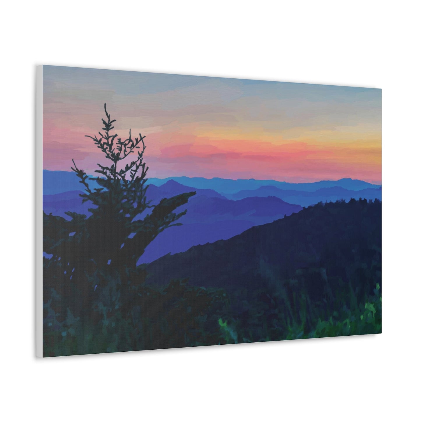 Asheville NC Canvas Gallery Wraps - Blue Cava