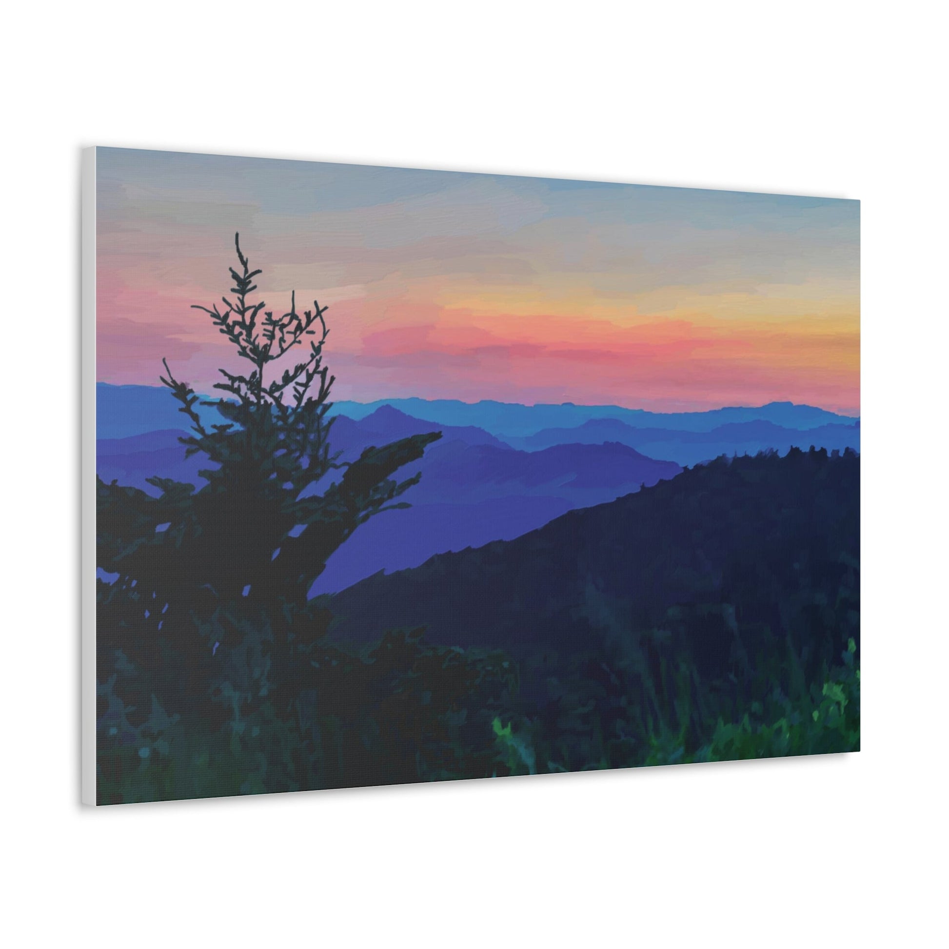 Asheville NC Canvas Gallery Wraps - Blue Cava