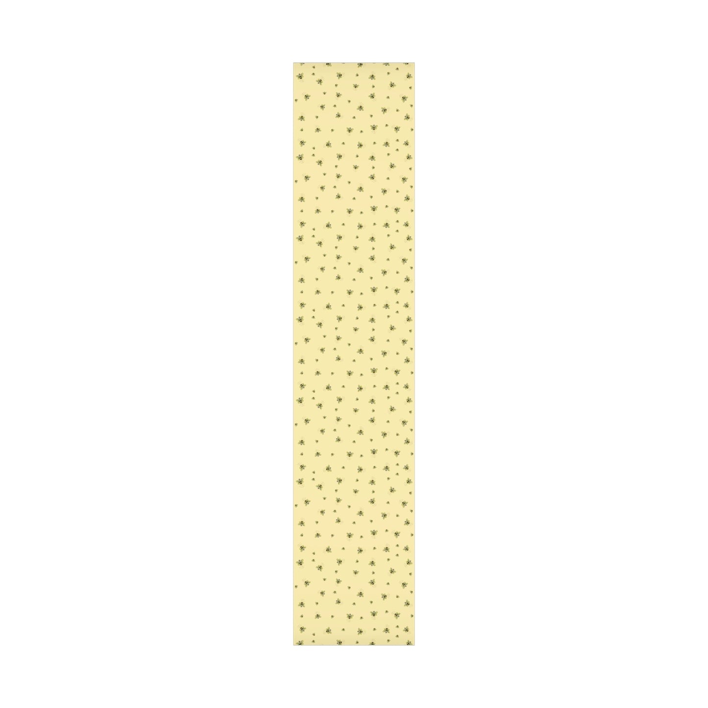 Bee Flower Gift Wrapping Paper - Blue Cava